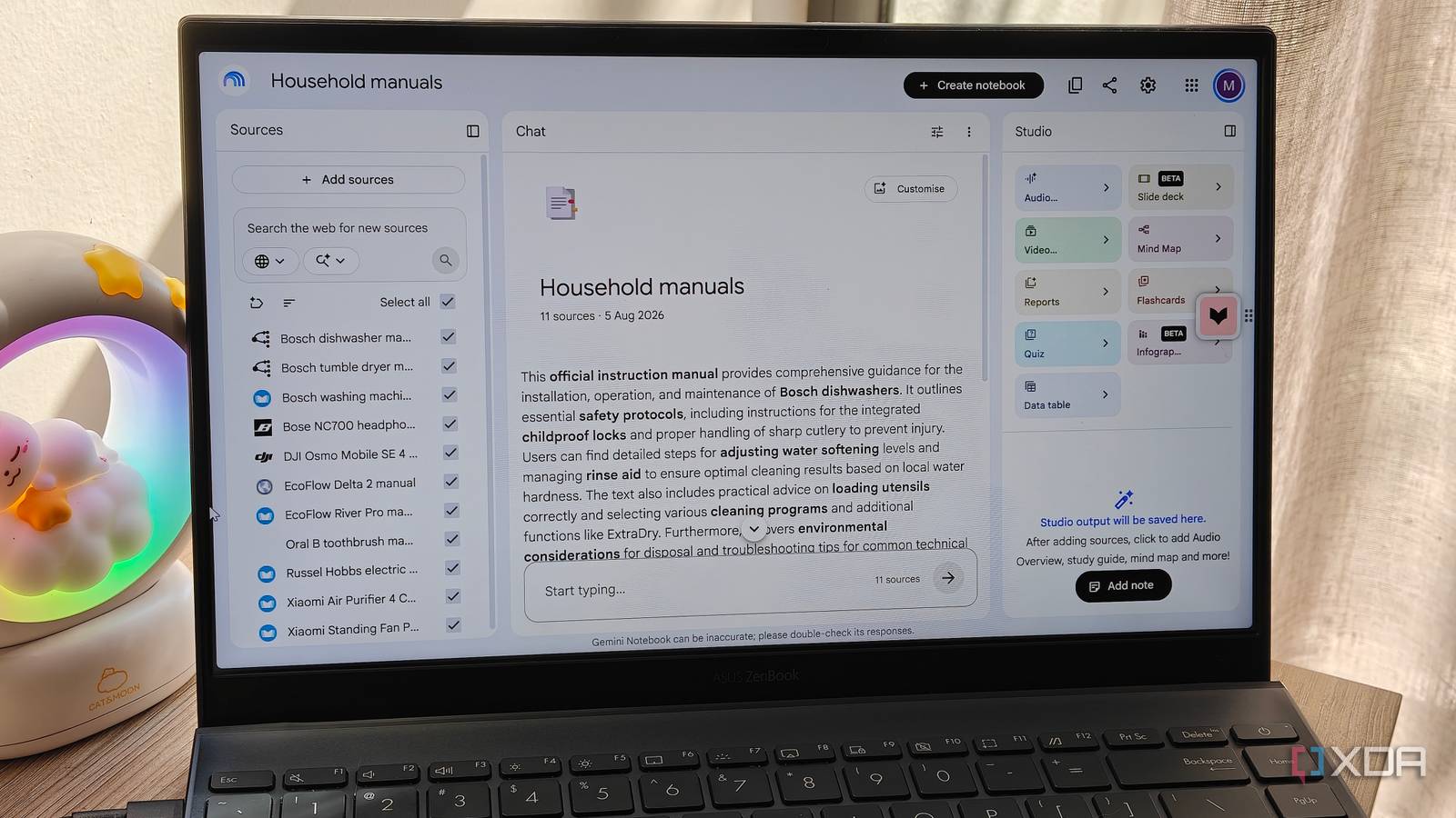 I fed NotebookLM every manual for every device I own, and my house got a support desk