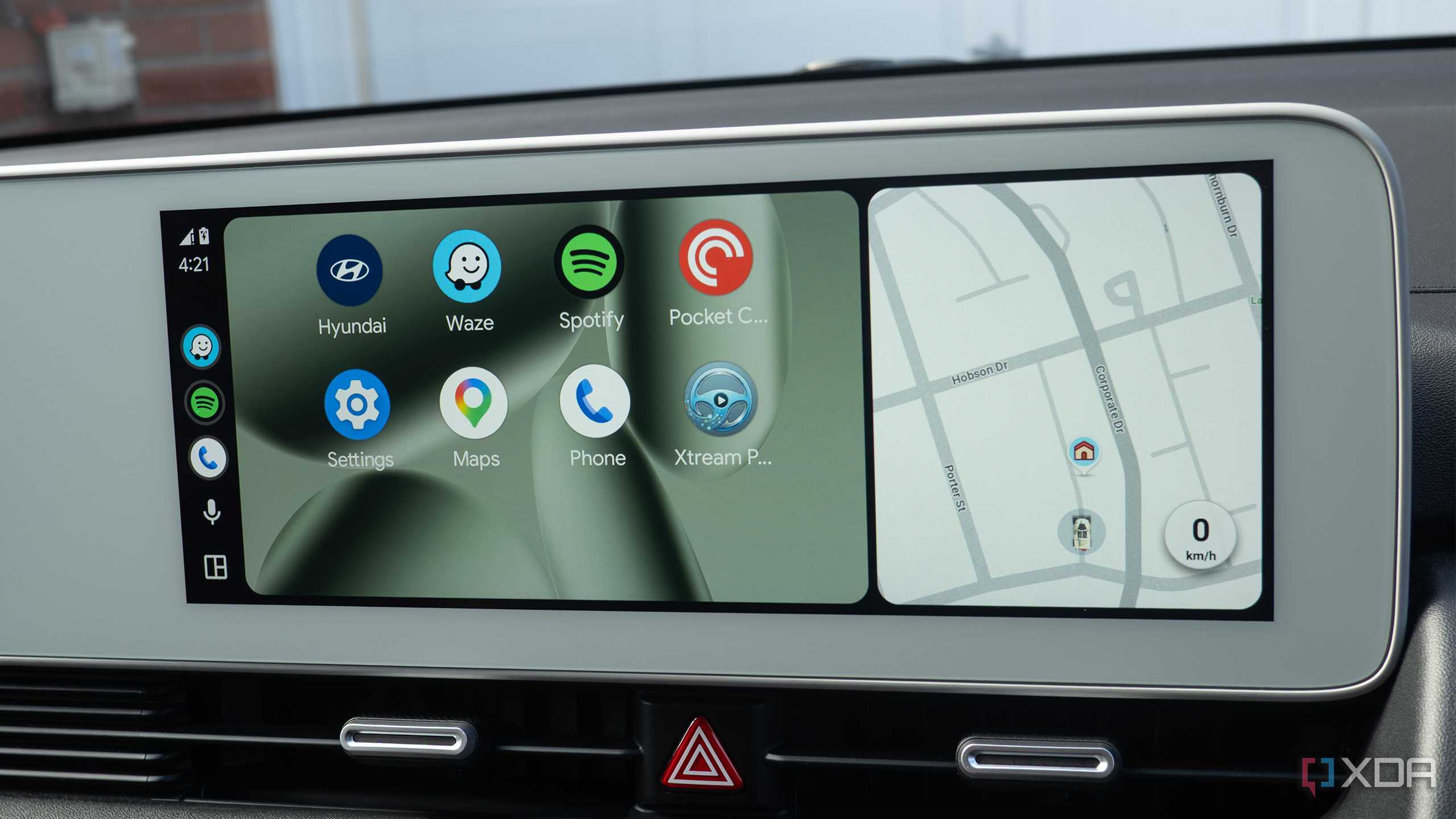 Android Auto's home screen