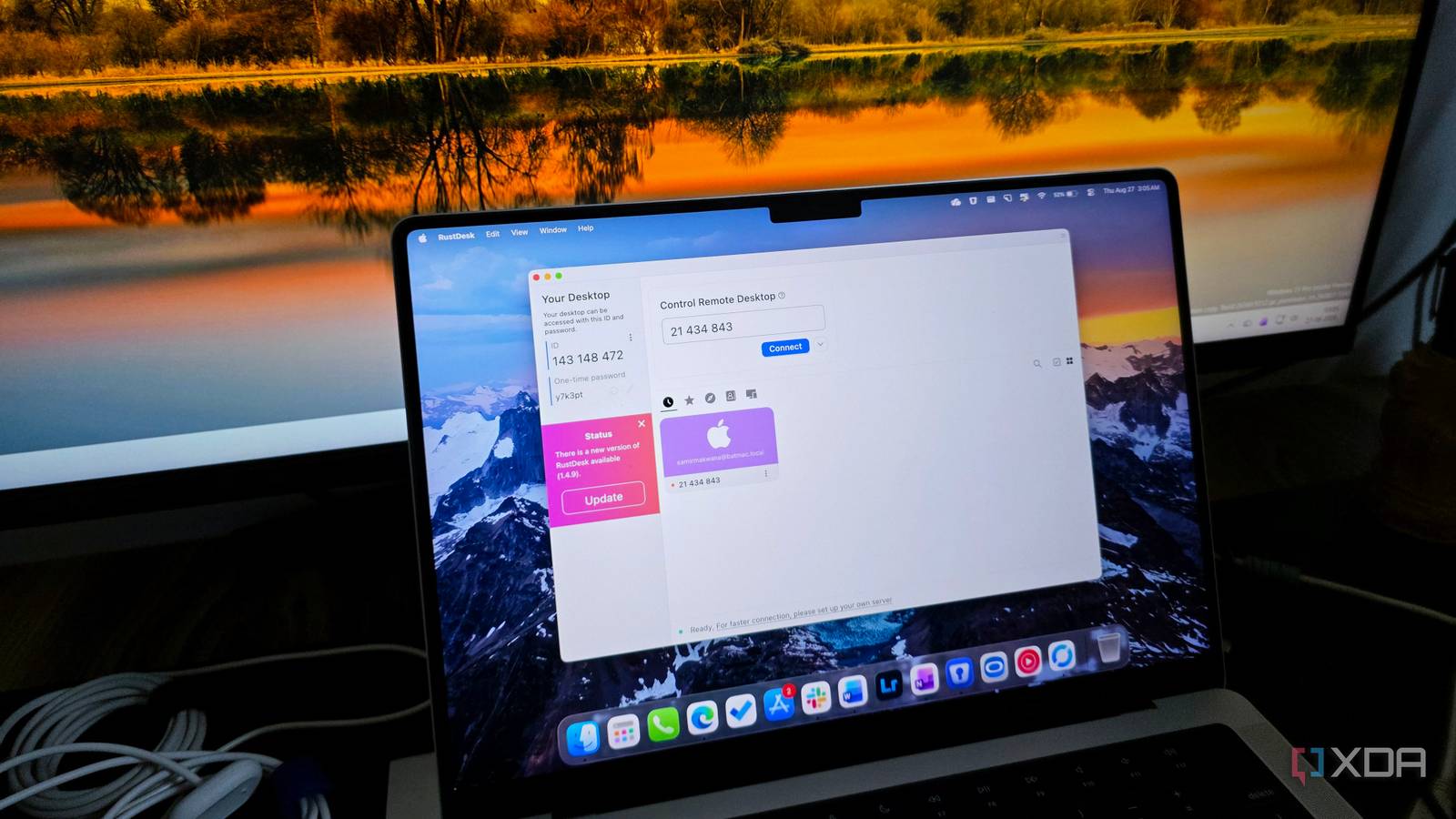 Бесплатный инструмент удаленного доступа RustDesk стал отличной заменой TeamViewer Интерфейс программы удаленного доступа RustDesk на экране компьютера