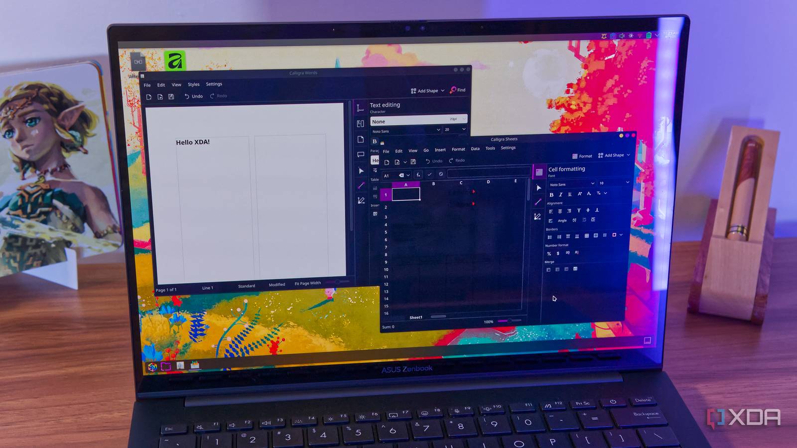 Ich habe die Office-Suite von KDE ausprobiert und herausgefunden ...