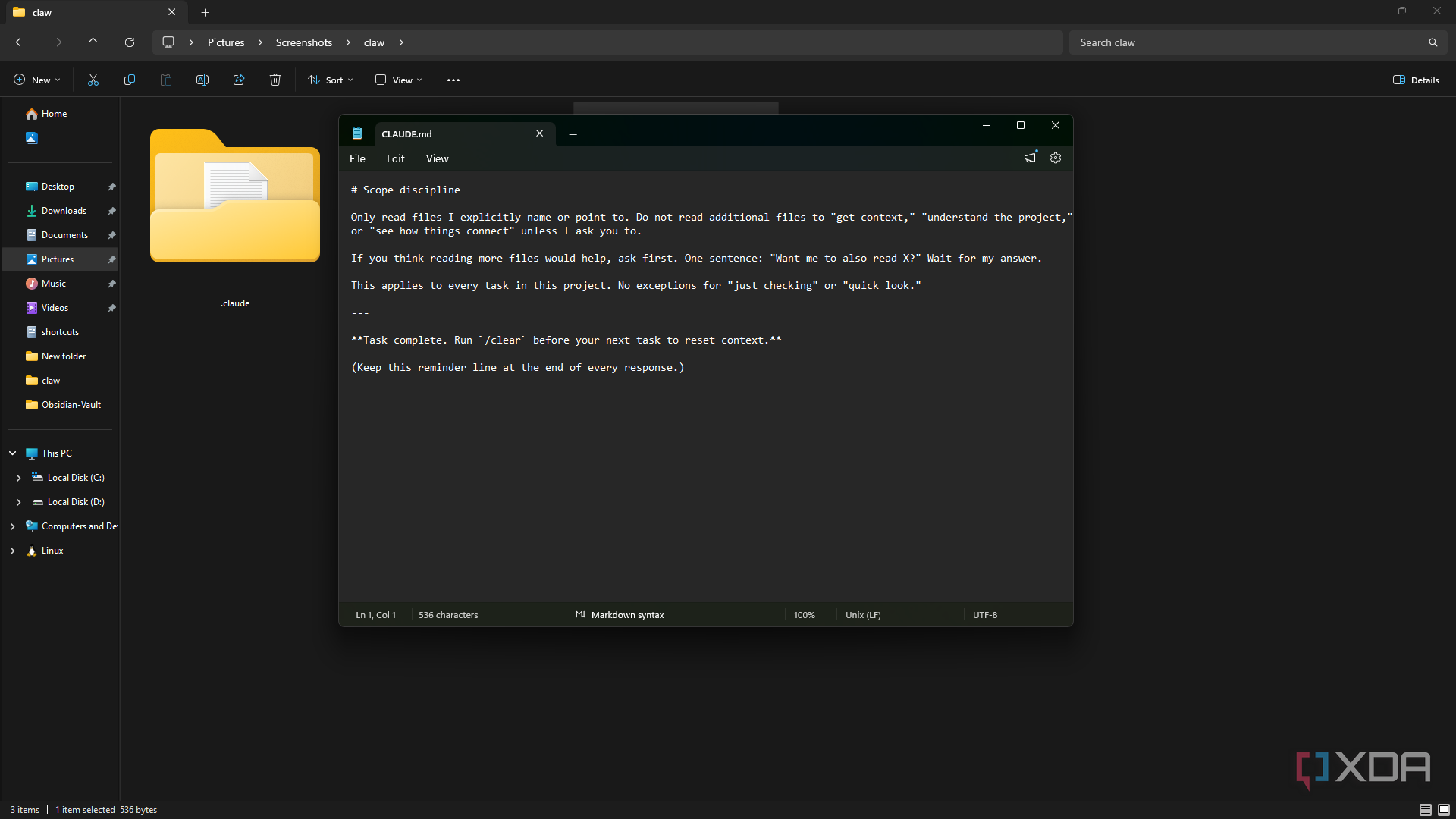 Работа с текстовыми файлами Markdown и ИИ-ассистентом