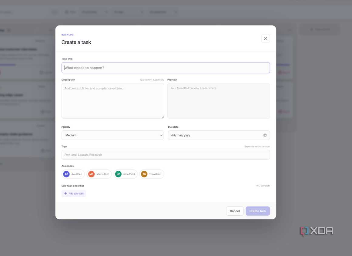 creating a new task in GPT creating a new task in GPT