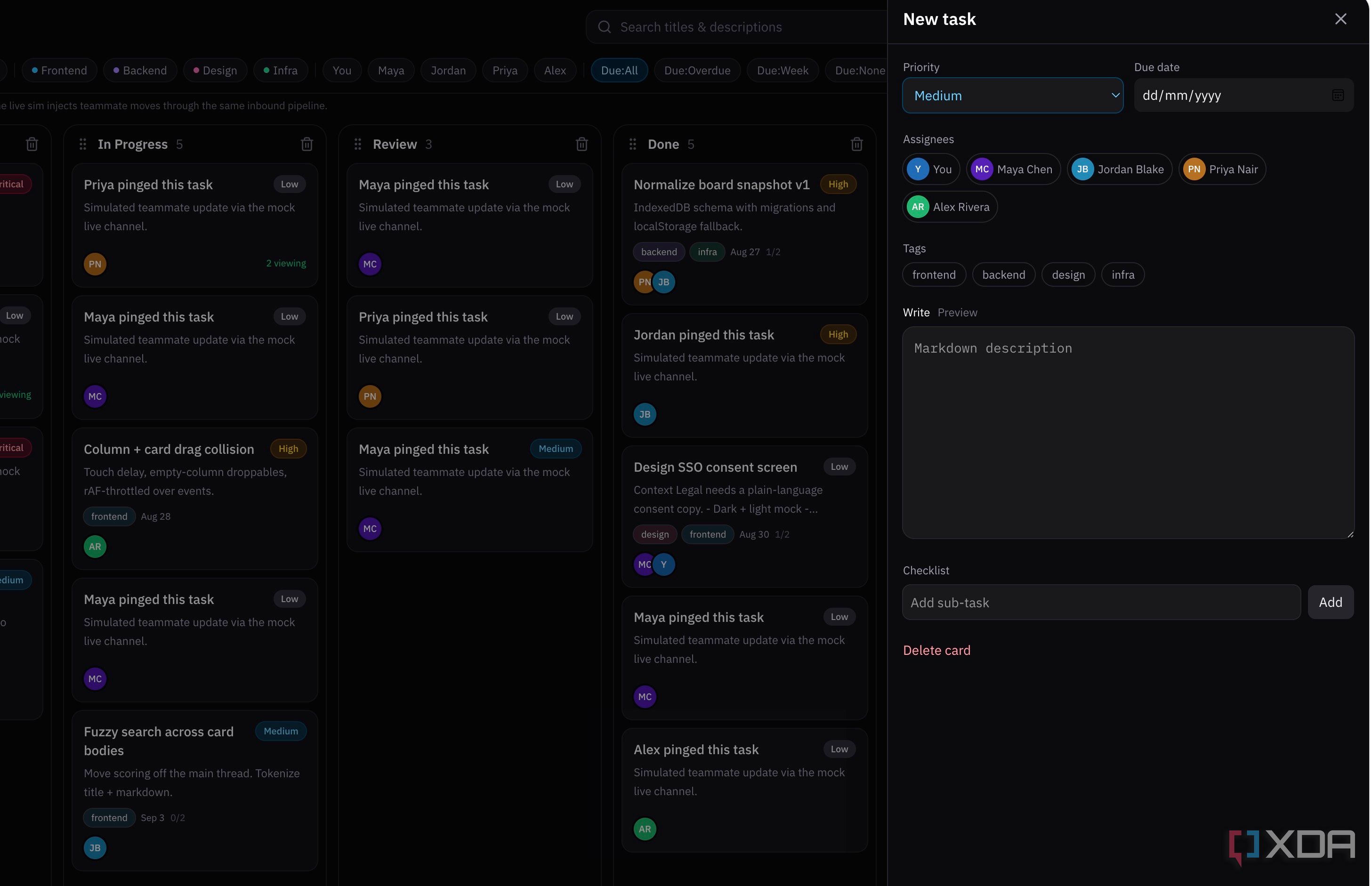 creating new tasks in Grok