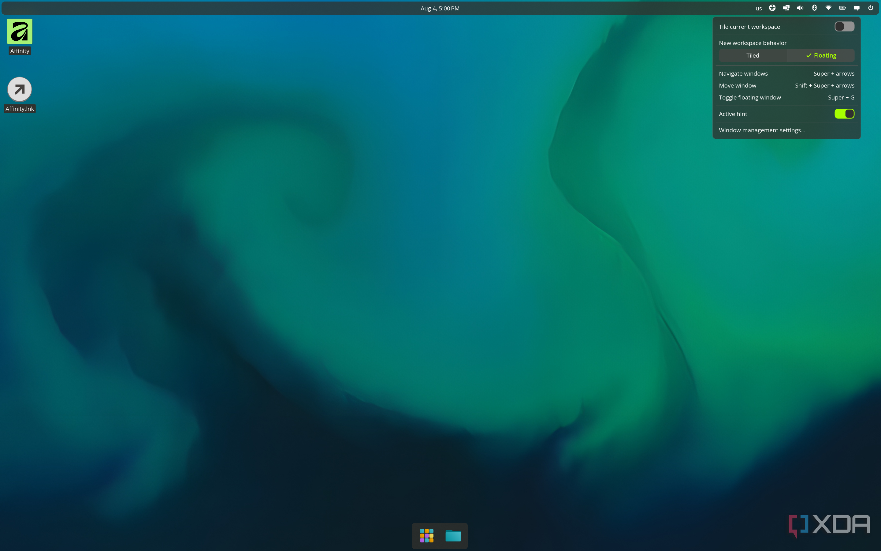 COSMIC desktop 1