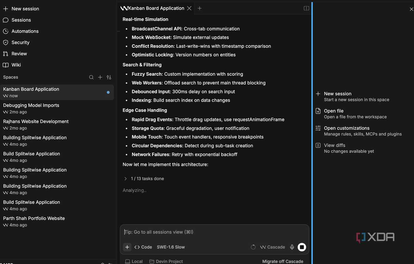 Devin Desktop как сбалансированный инструмент для vibe coding — иллюстрация 4 к материалу Devin Desktop как сбалансированный инструмент для vibe coding — иллюстрация 4 к материалу