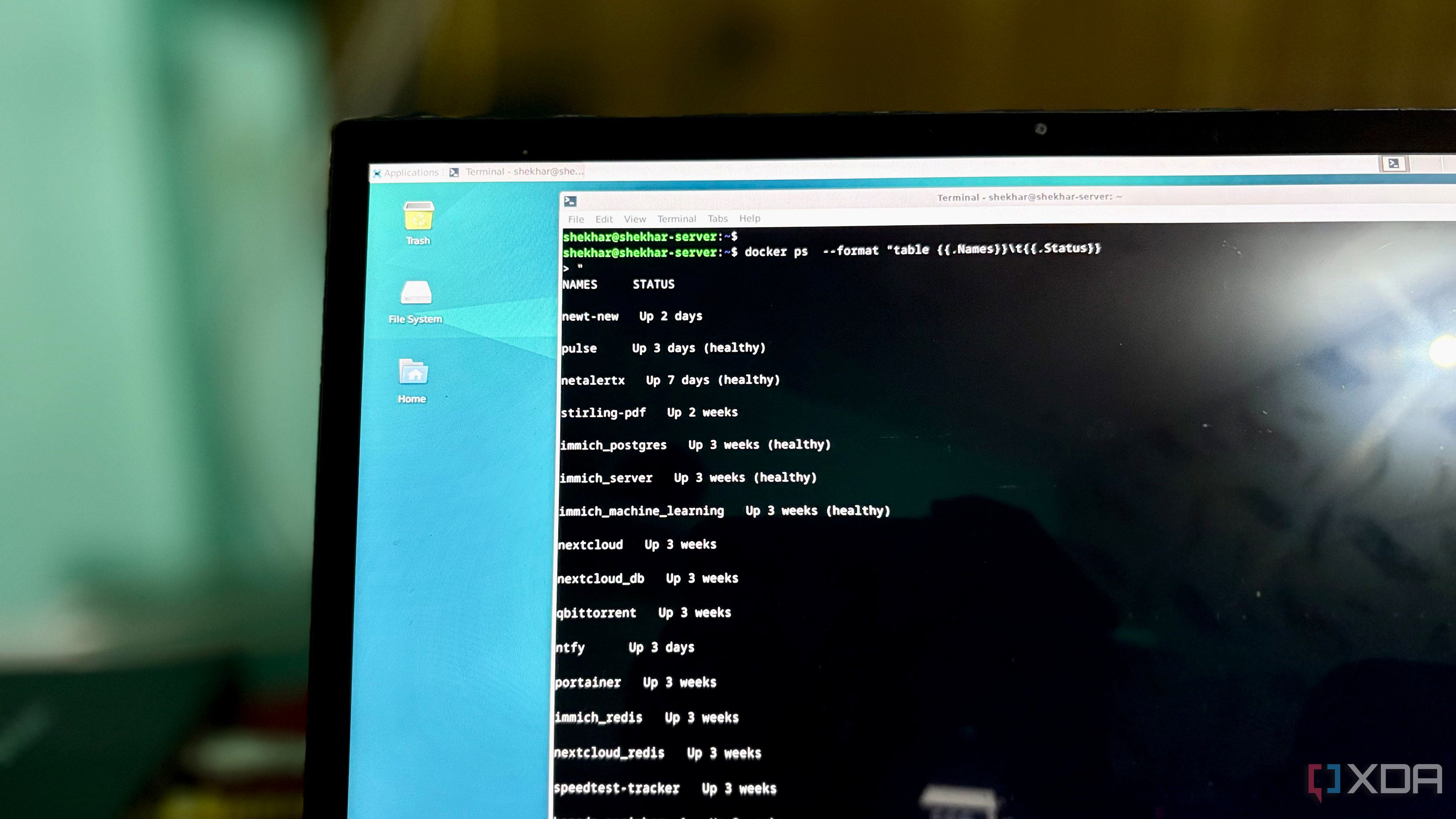 Docker containers running healthy after resolving the network issue