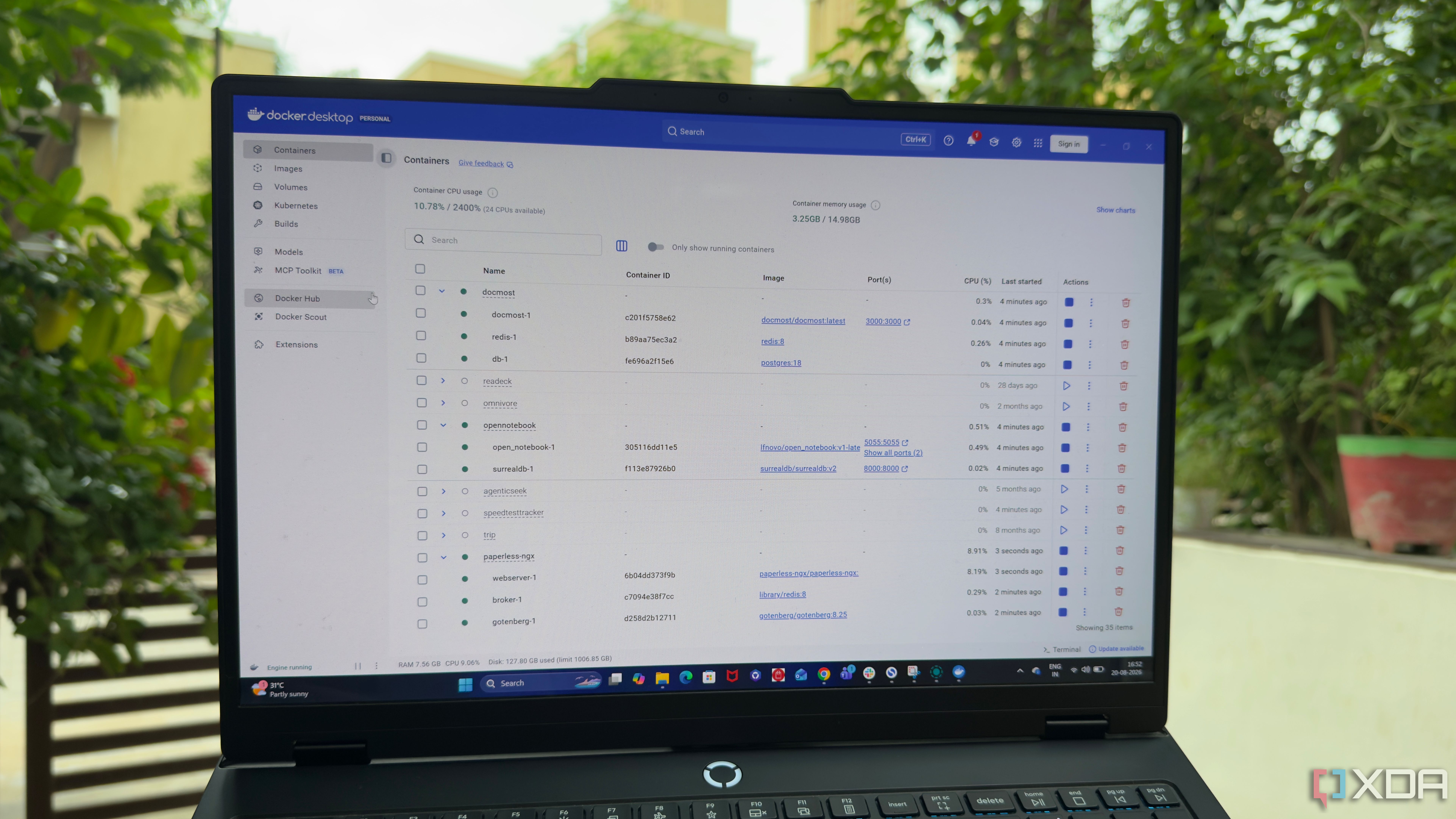 Docker desktop in Windows 11
