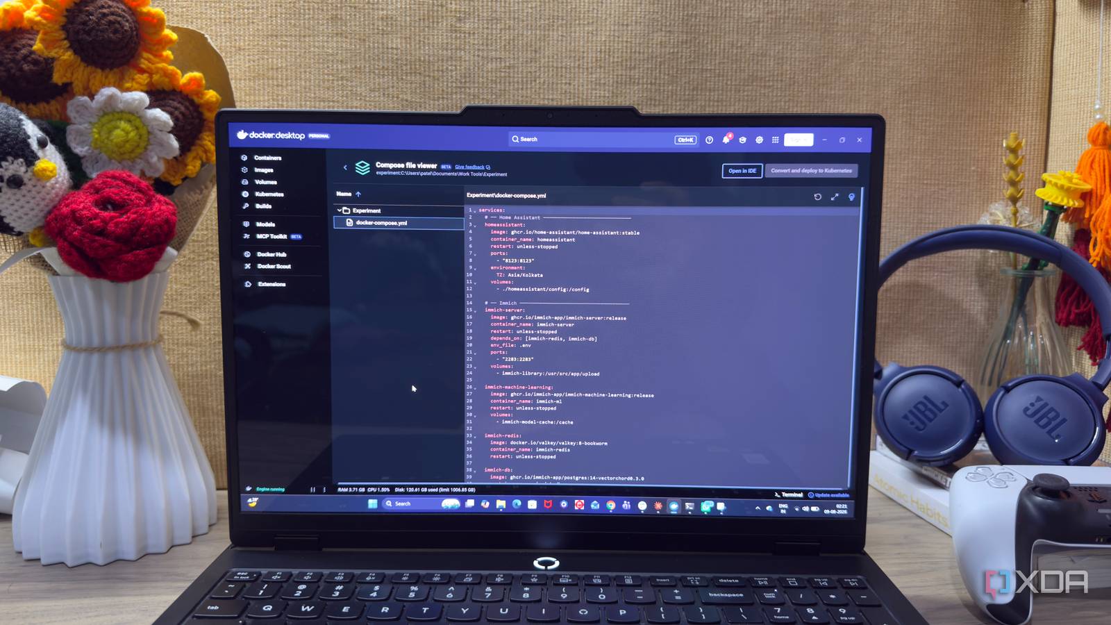 Un seul fichier Docker Compose pour gérer vos serveurs maison