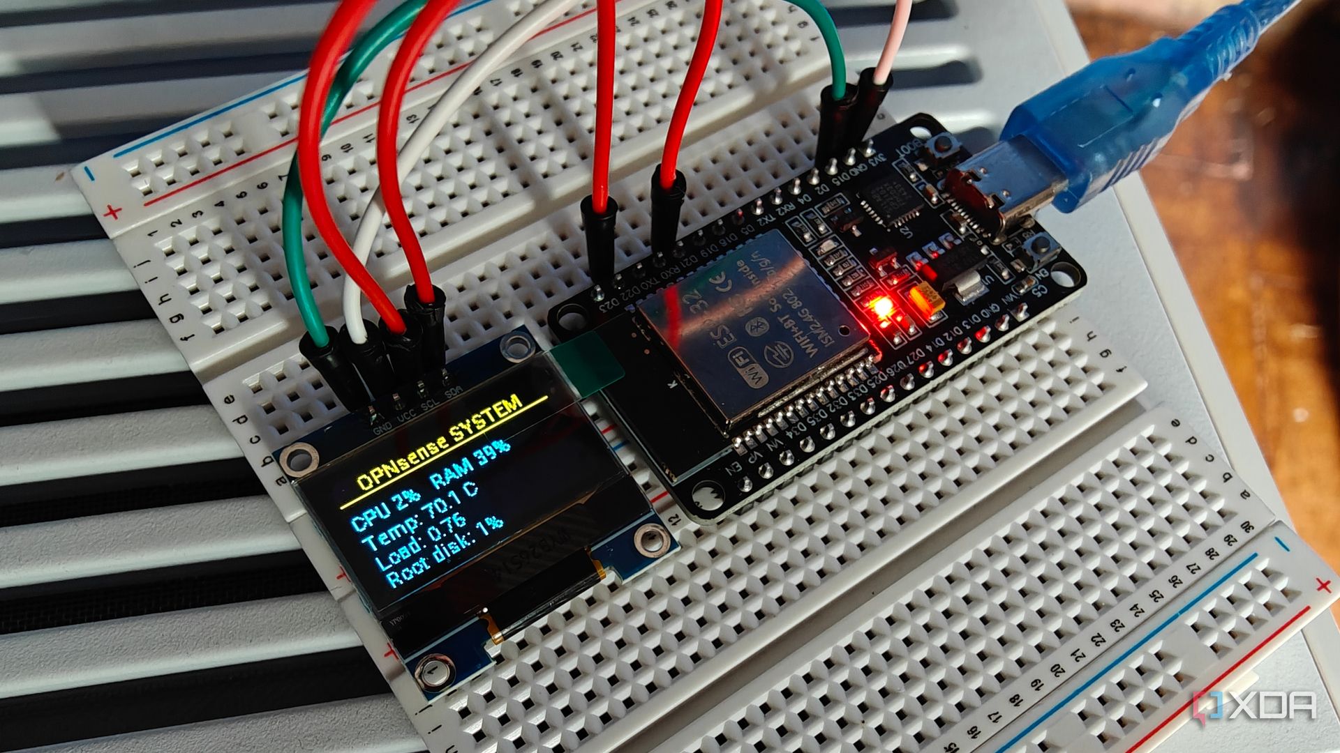 ESP32 screen replaces OPNsense web UI