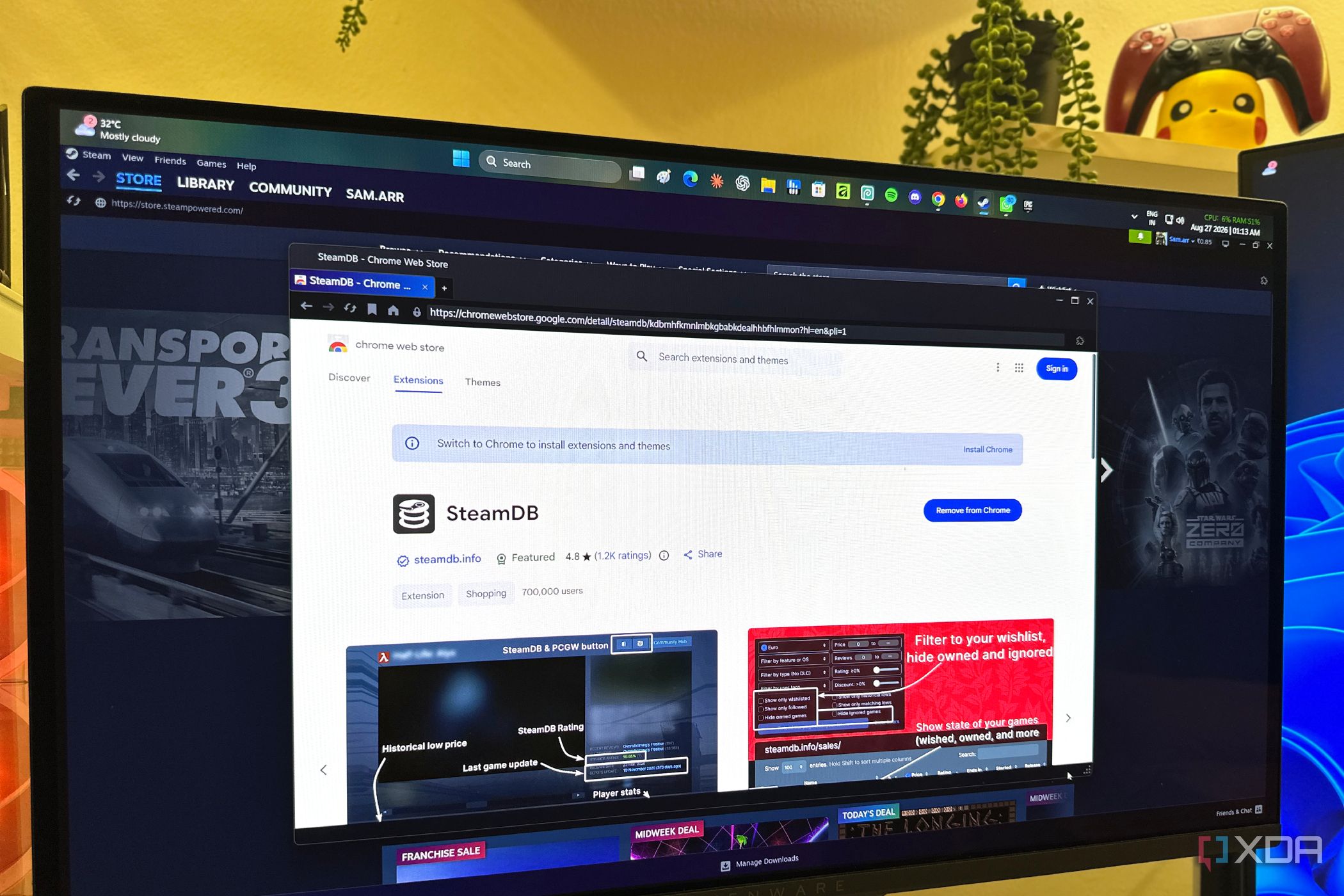 extendium-plugin-on-steam-millennium-chrome-web-store-extension