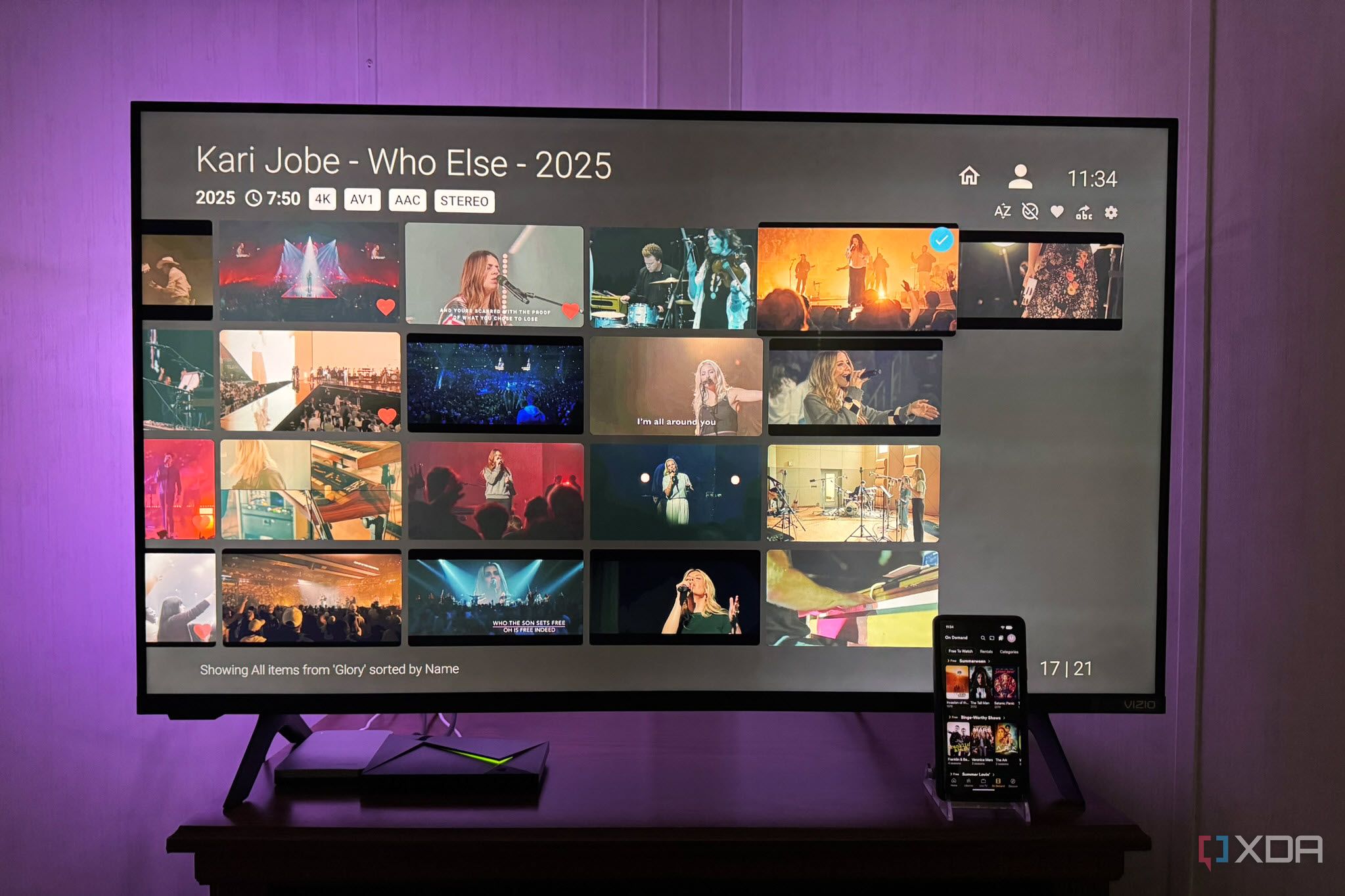 Jellyfin Client Running on Shield with Plex on Pixel