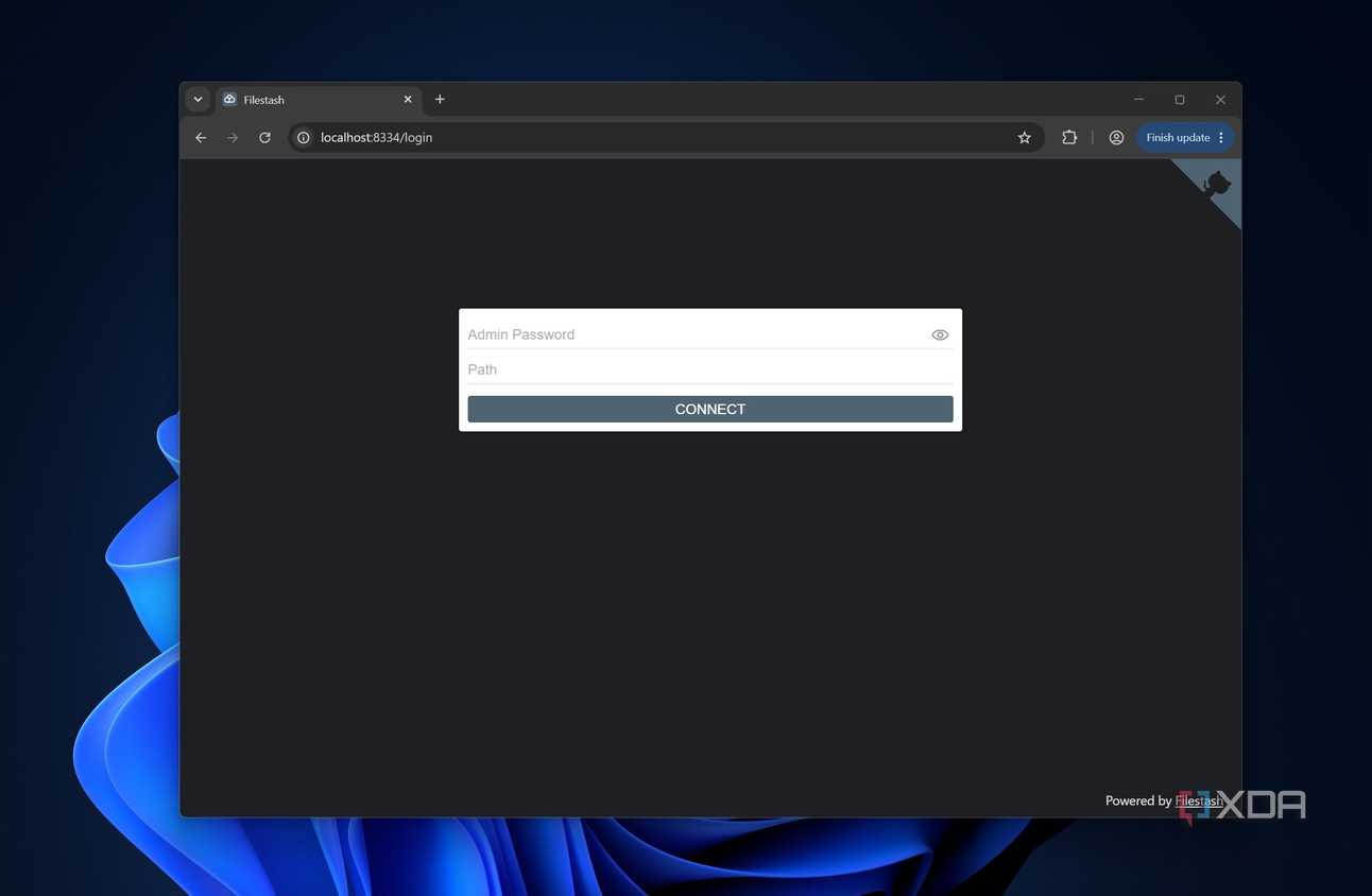 Интерфейс Filestash Чистый пользовательский интерфейс Filestash