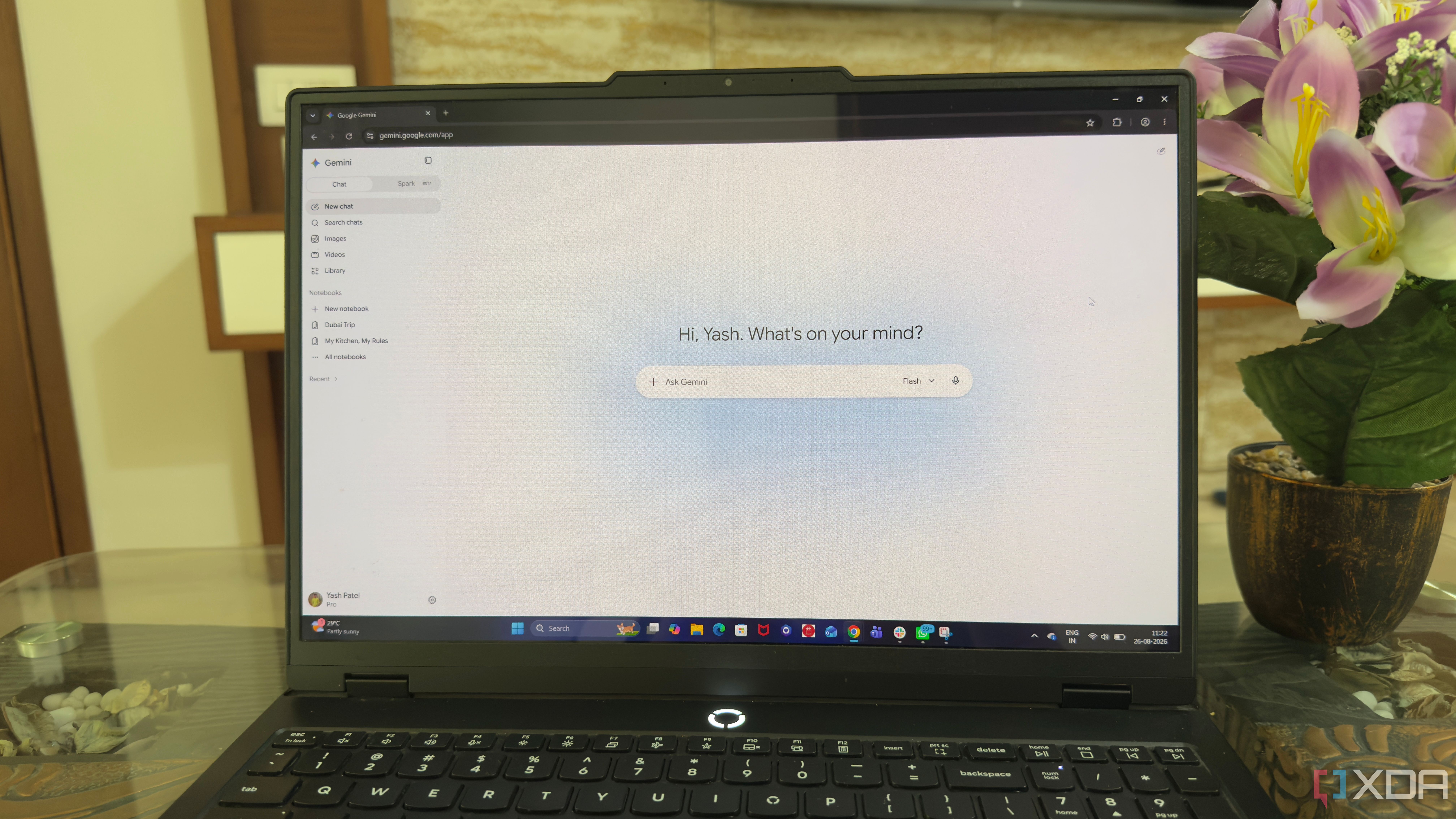 Gemini open on Lenovo Legion