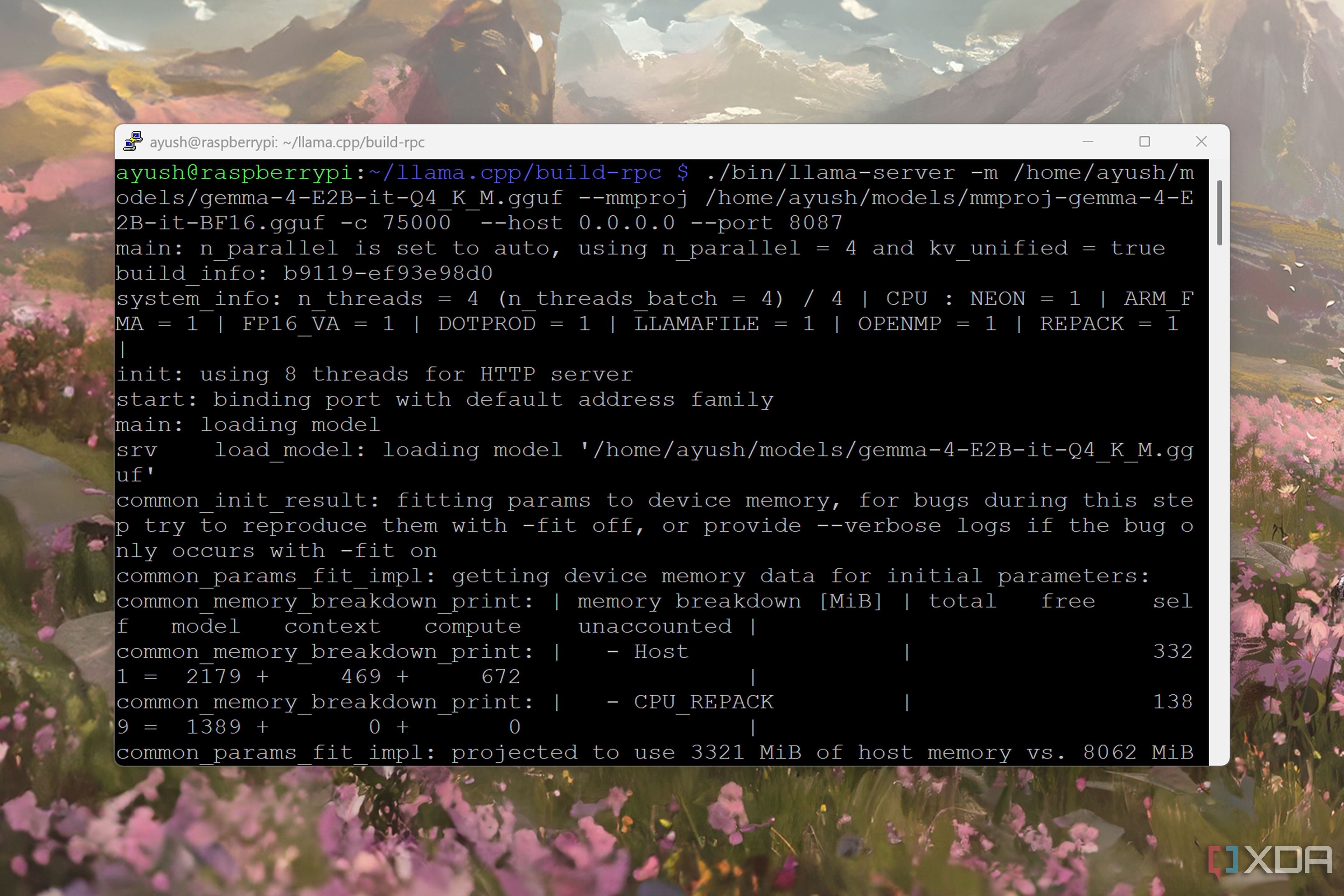 Running Gemma 4 E2B on the Raspberry Pi