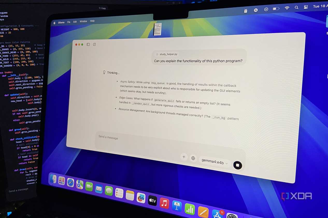 Gemma 4 на macOS Gemma 4 на компьютере Mac