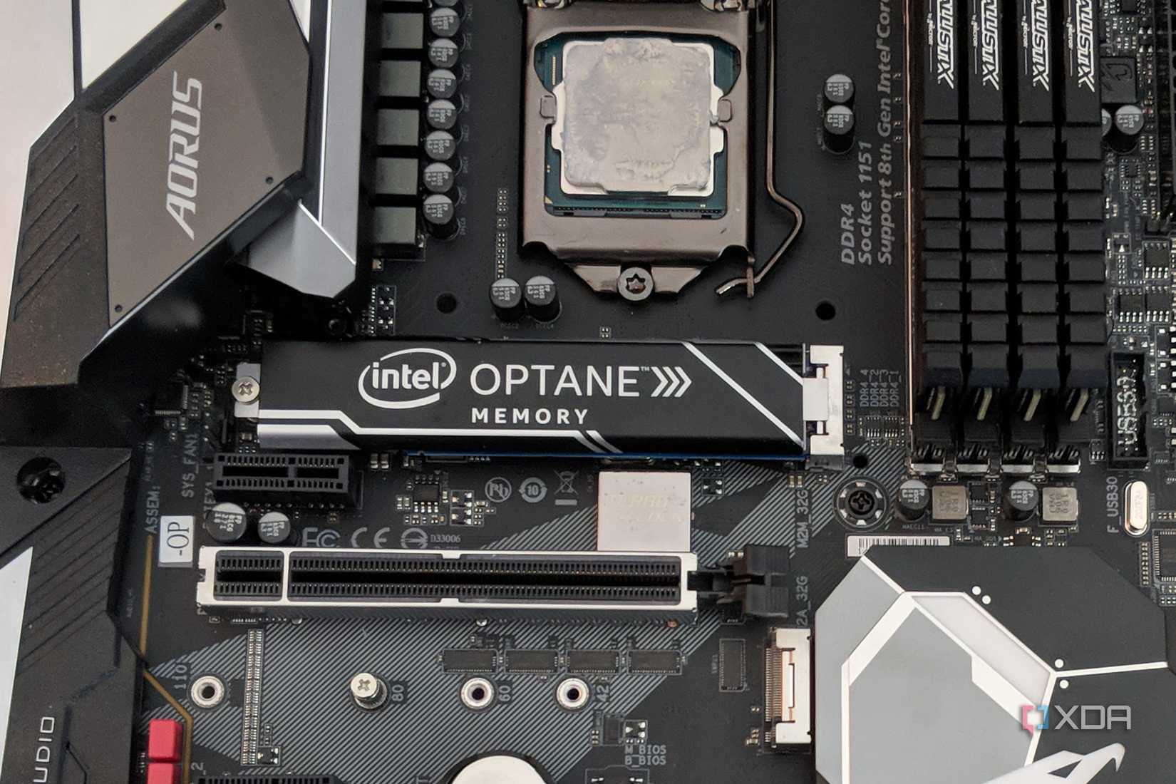 gigabyte z390 optane slot