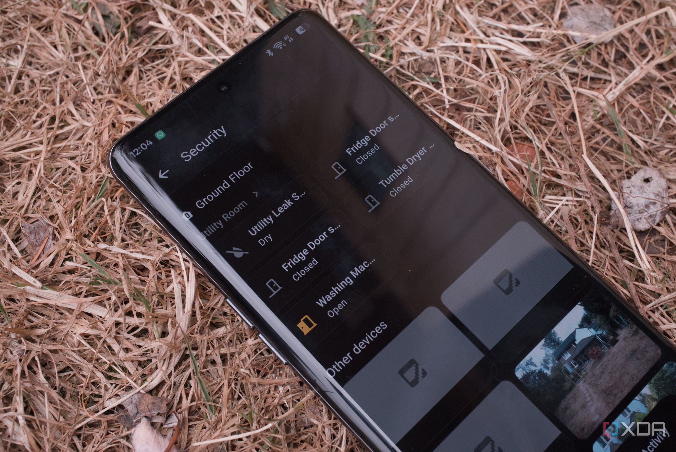 Home Assistant security dash on Android