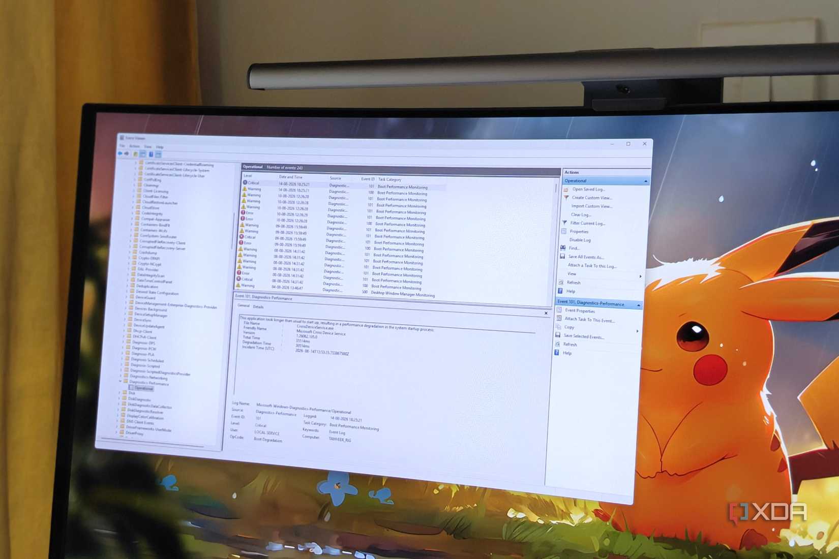 Reliability Monitor has been in Windows since Vista, and it explains ...
