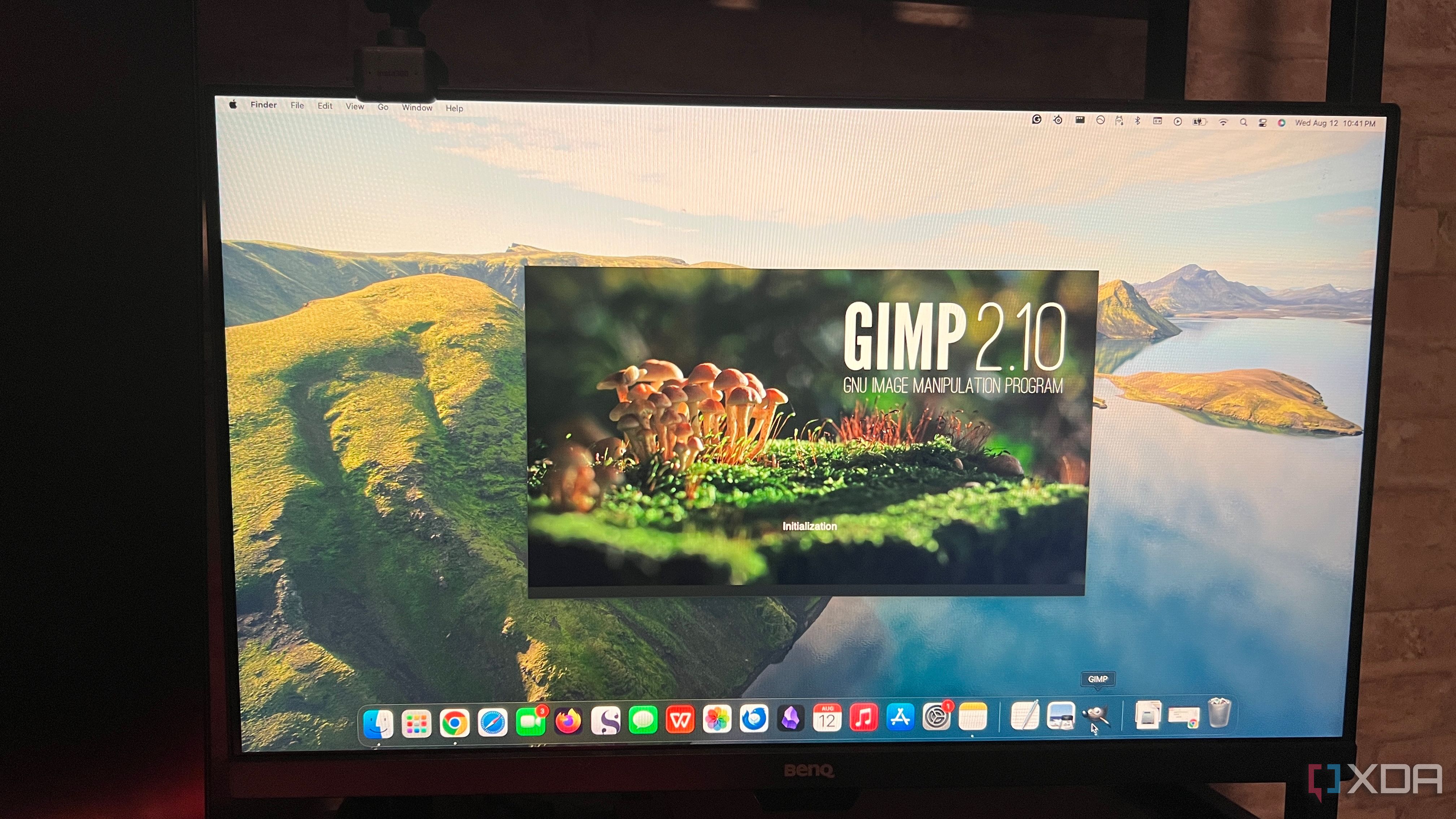 GIMP launching on a Macbook Pro