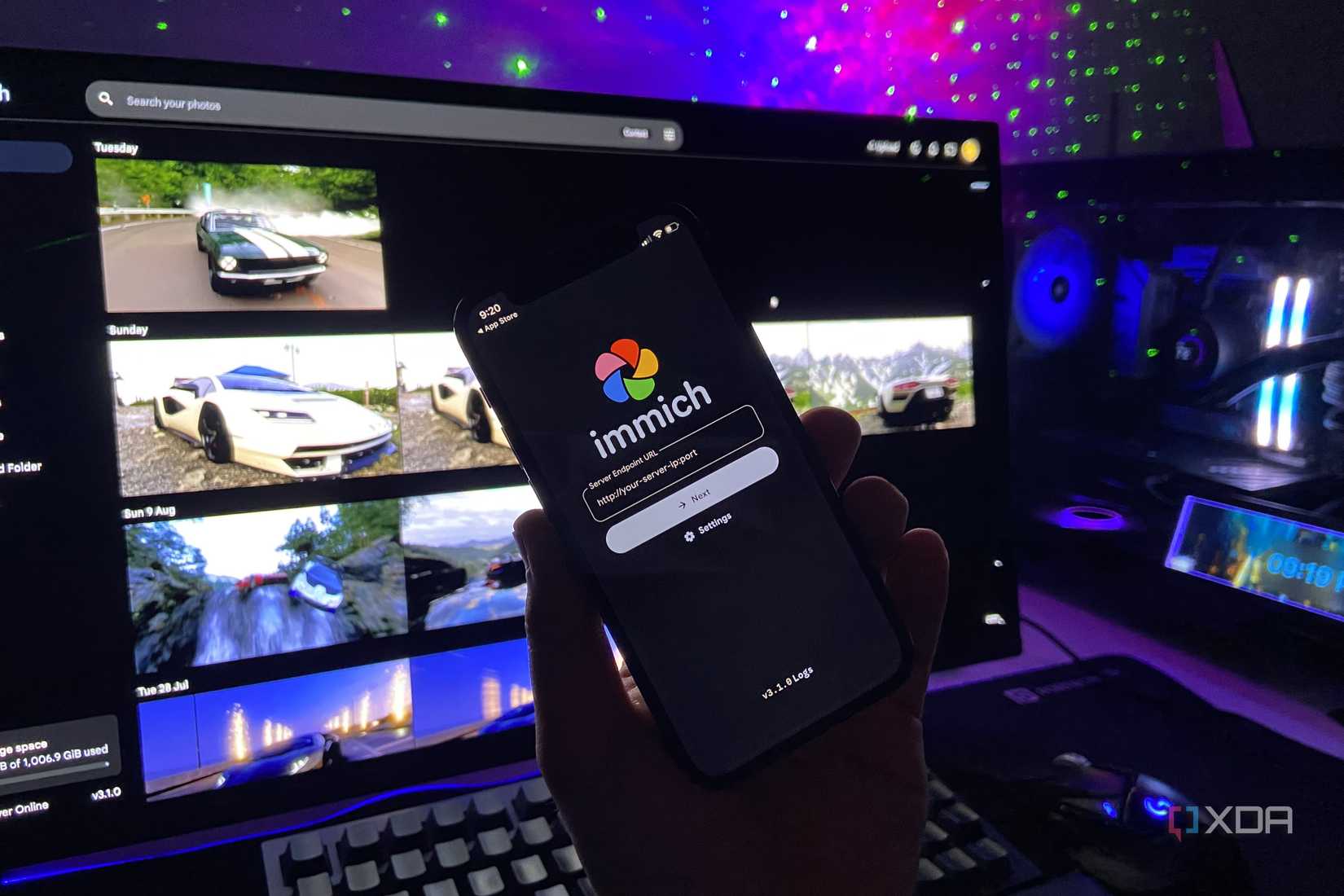 Image of Immich running on an iPhone.