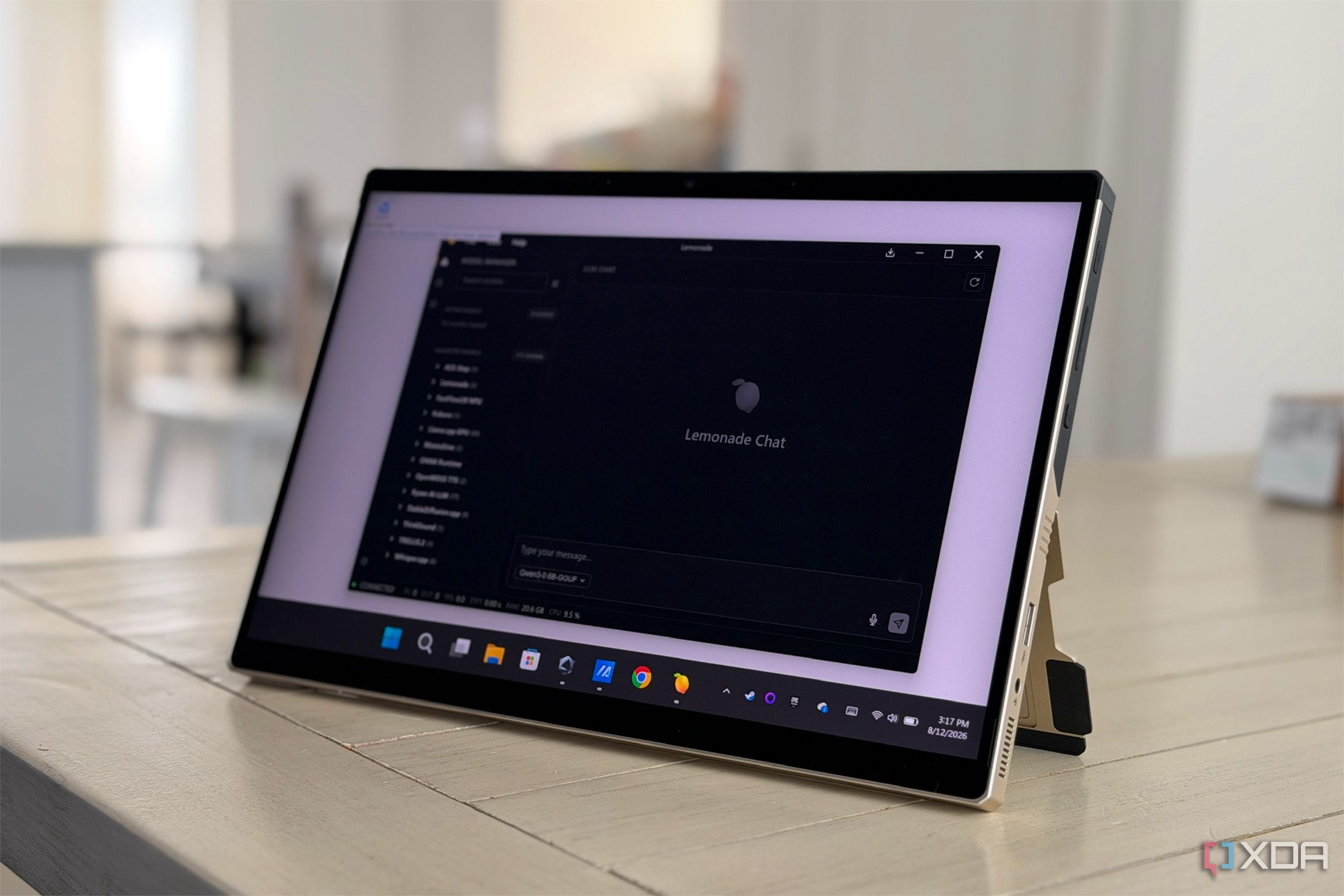 lemonade ai open on a tablet