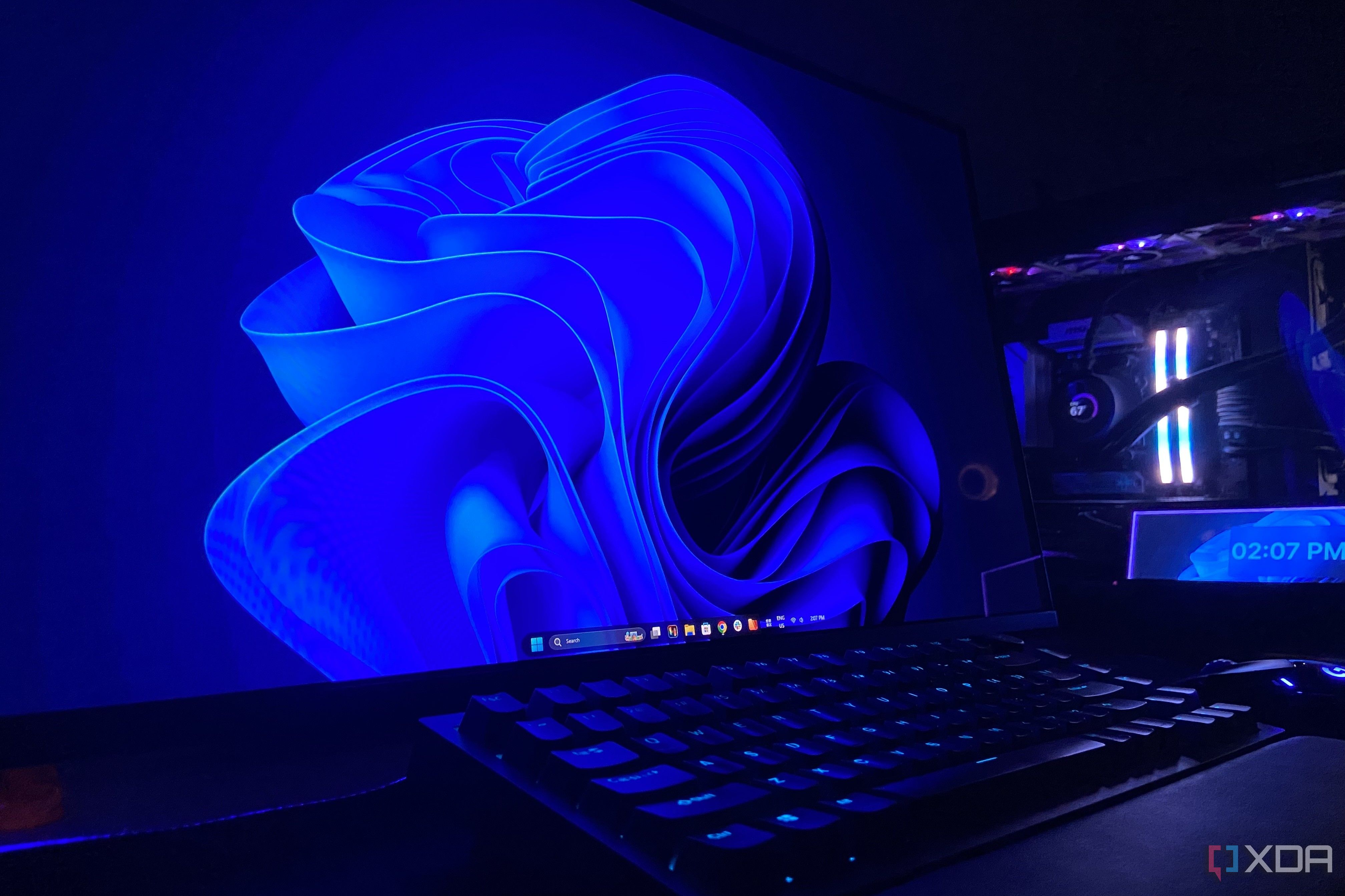 Windows 11 Pro on a gaming workstation