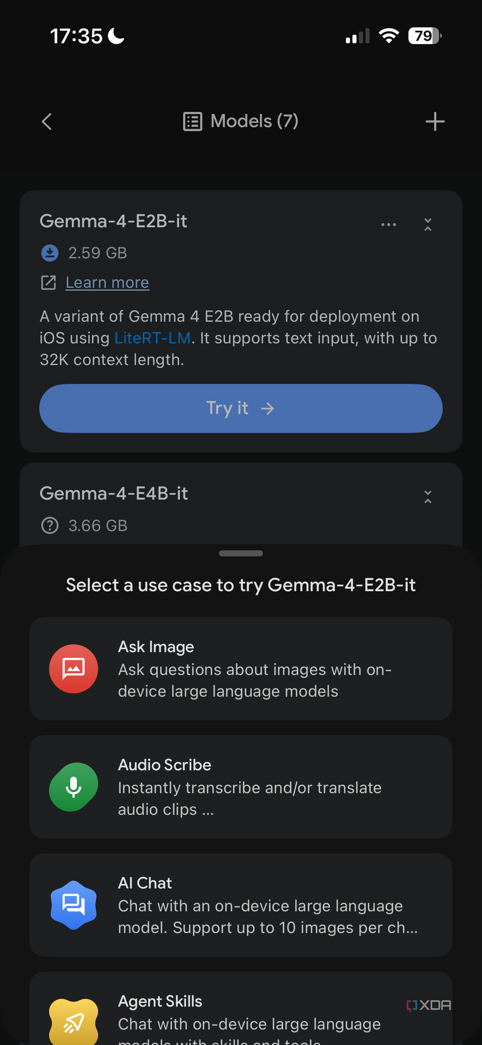 Приложение Google AI Edge Gallery превращает смартфон в локальную лабораторию ИИ — иллюстрация 7 к материалу