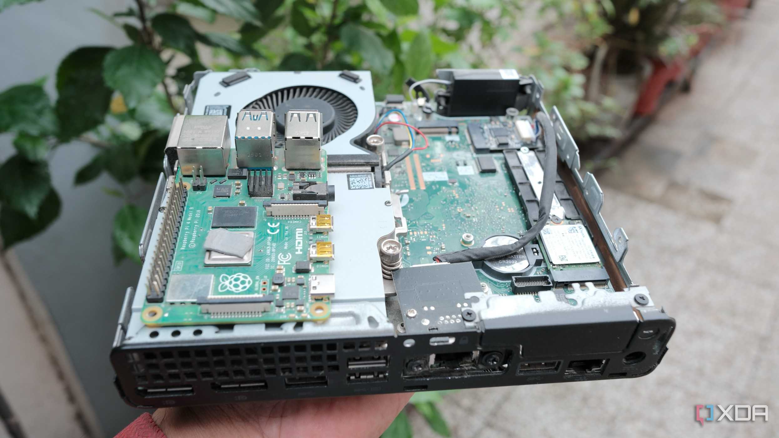 Motherboard size difference of mini PC and PI