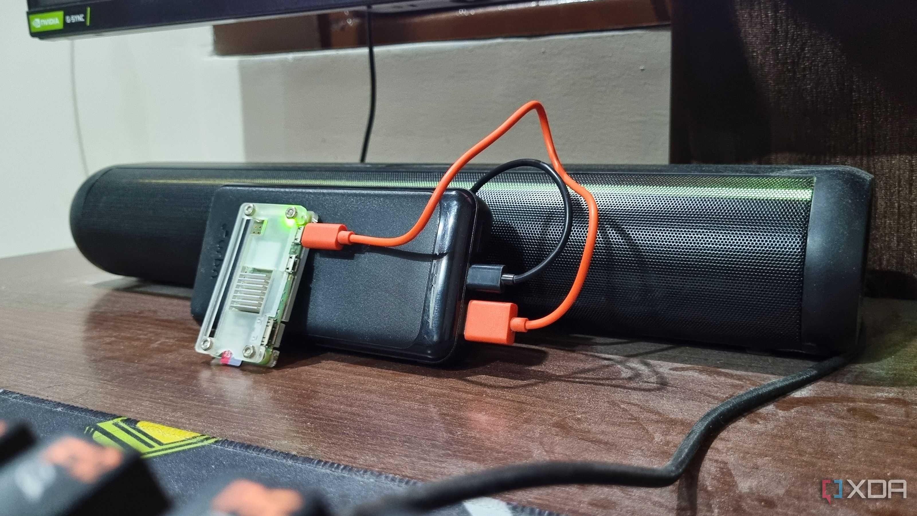 photo of pi zero 2w on speakers