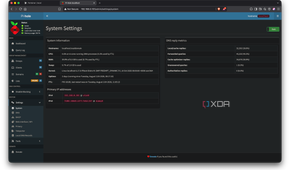 Pi-hole system stats showing uptime and resource usage on the Android phone