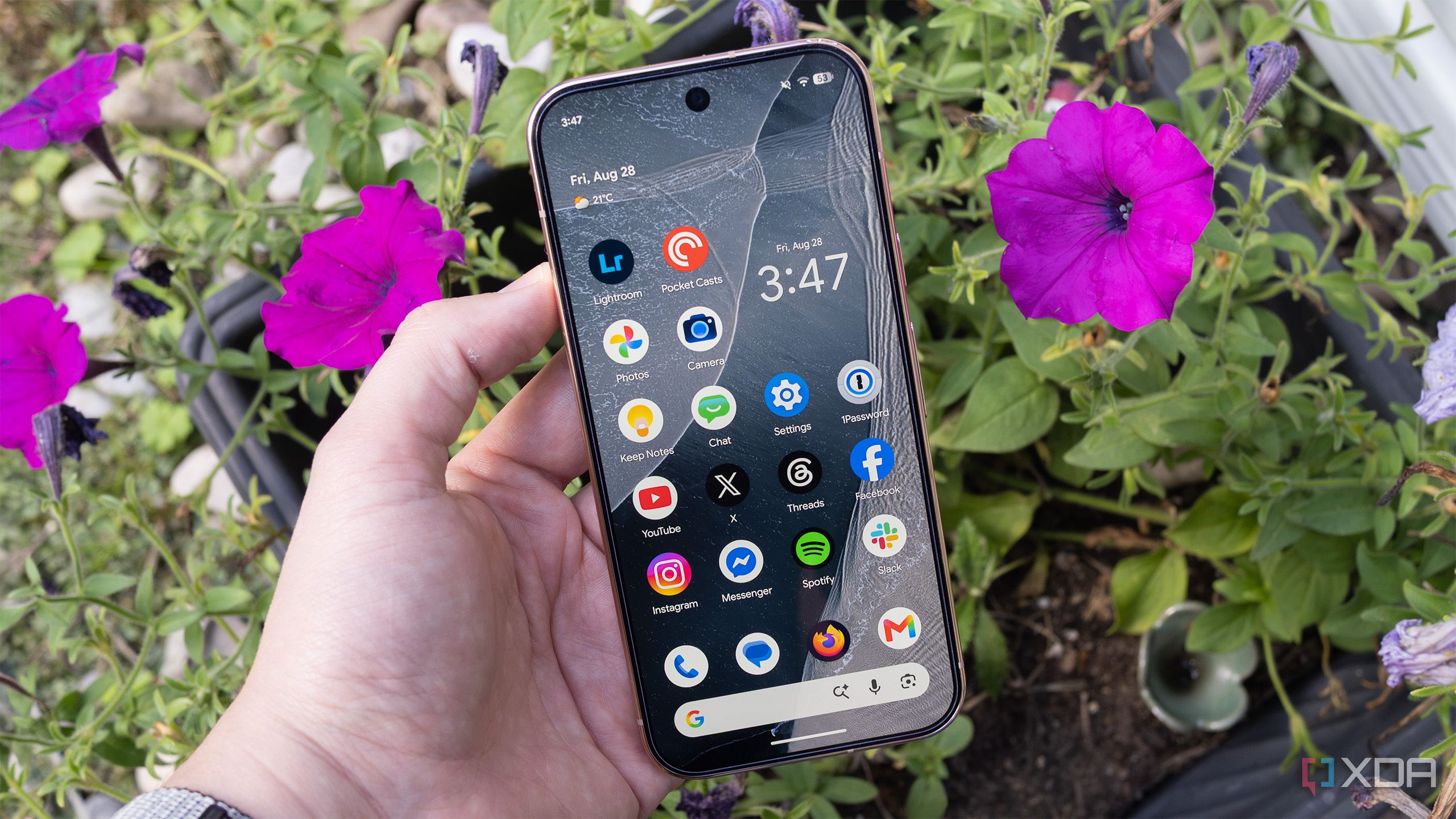Holding the Pixel 11 Pro 