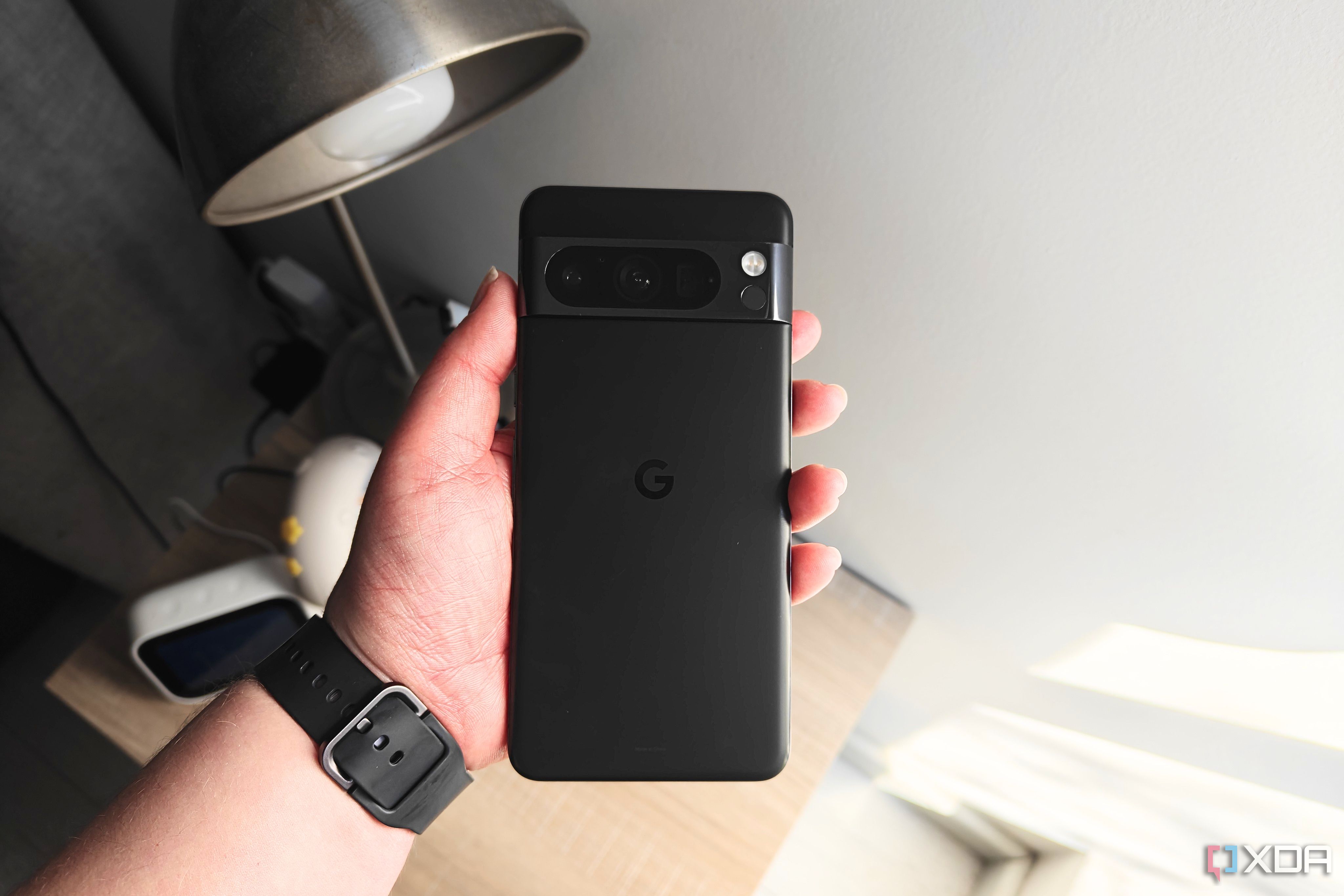 pixel 8 pro held in hand