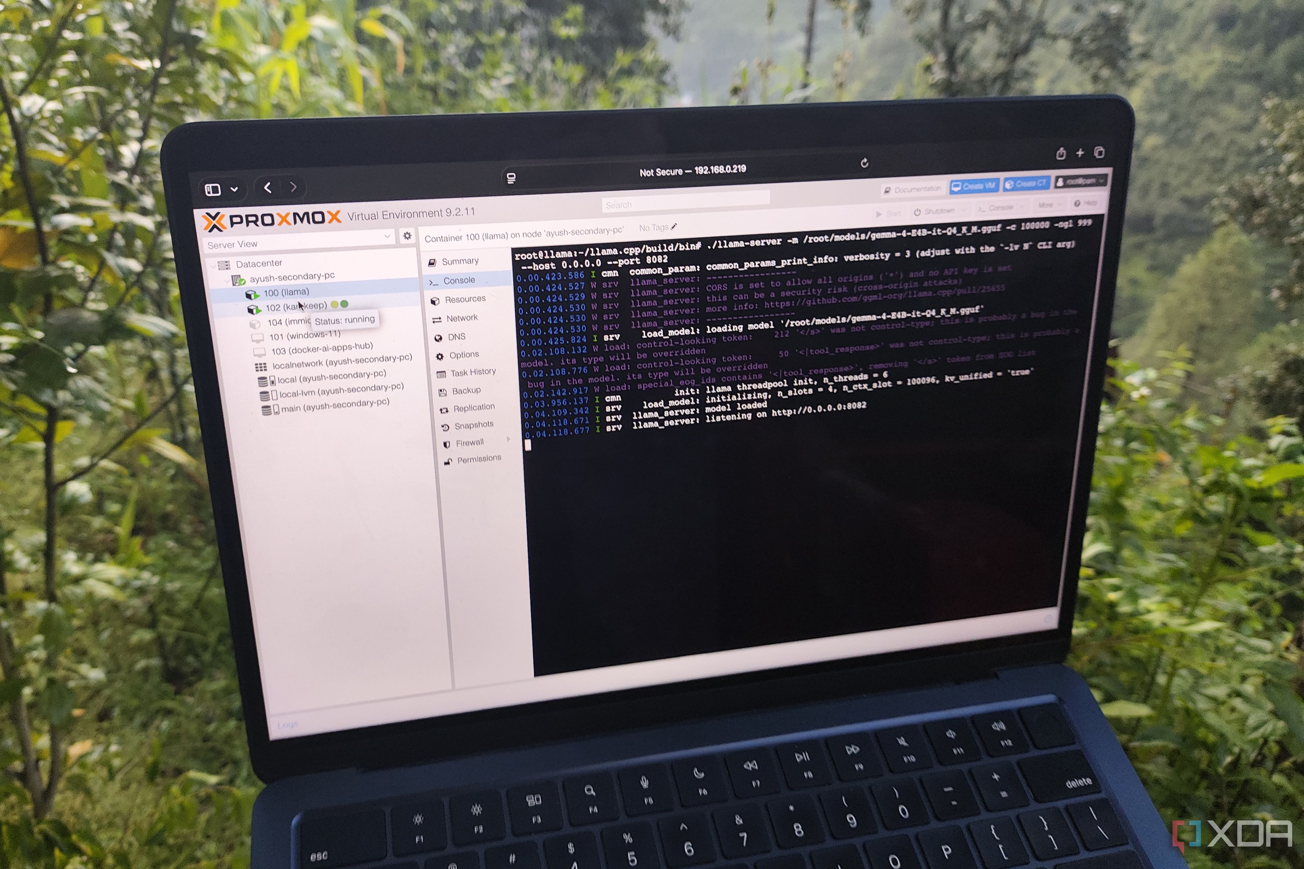 Deploying LLMs on a Proxmox LXC