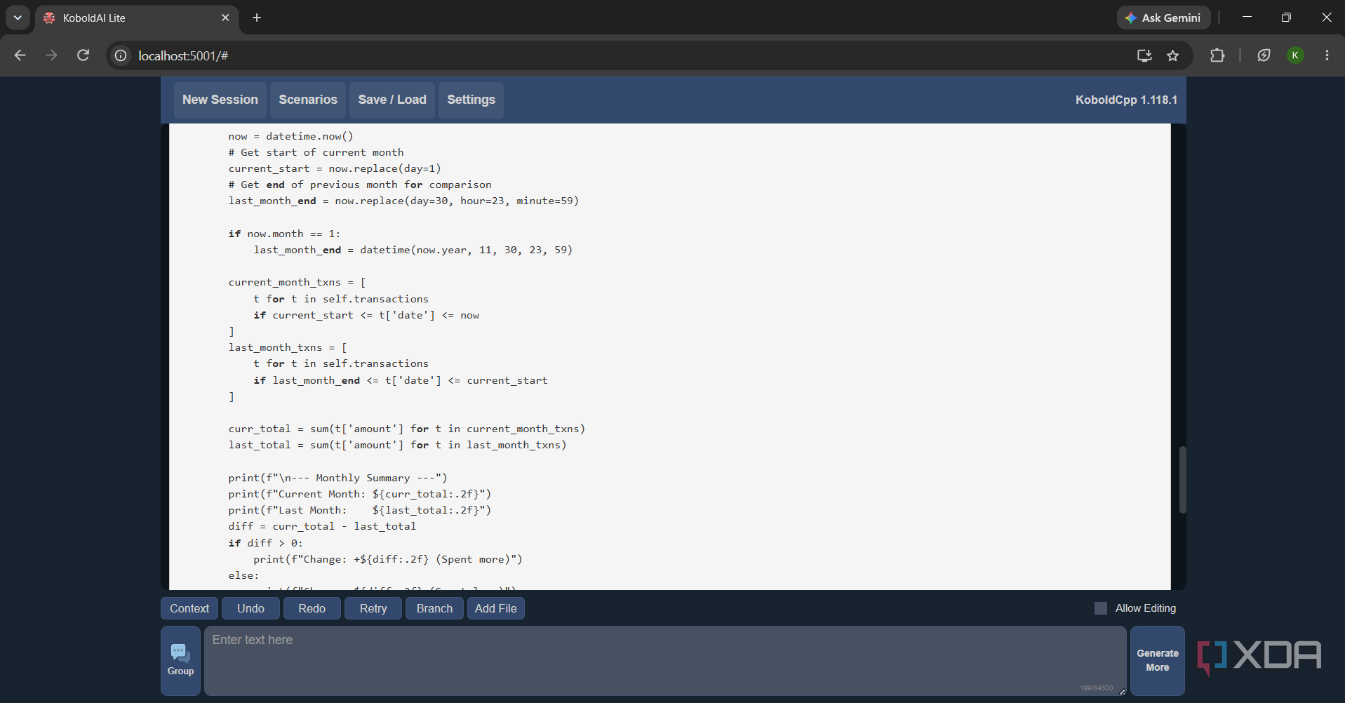 Qwen Coder 3.5 4B in KoboldCPP