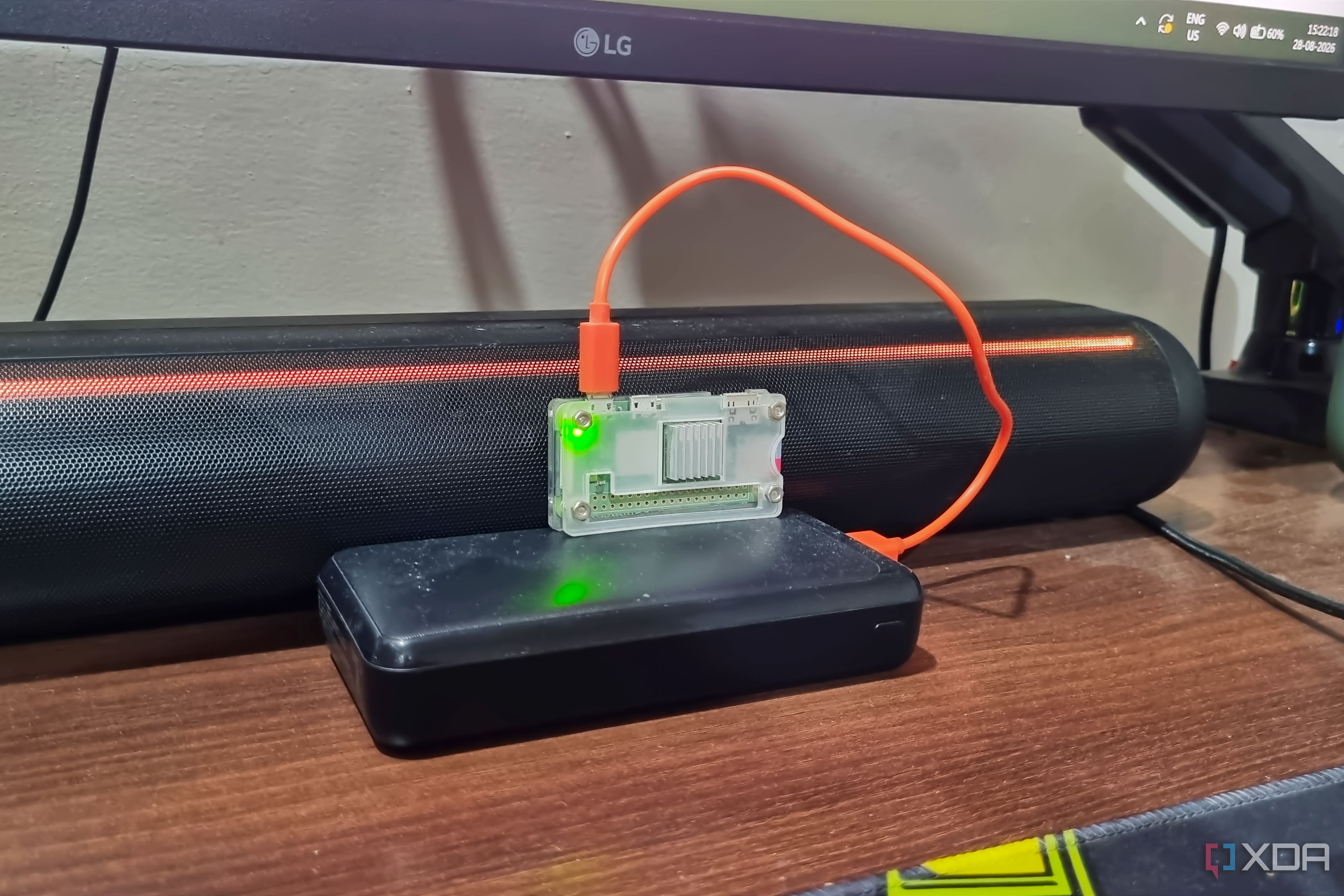 photo of a raspberry pi zero 2w powerbank