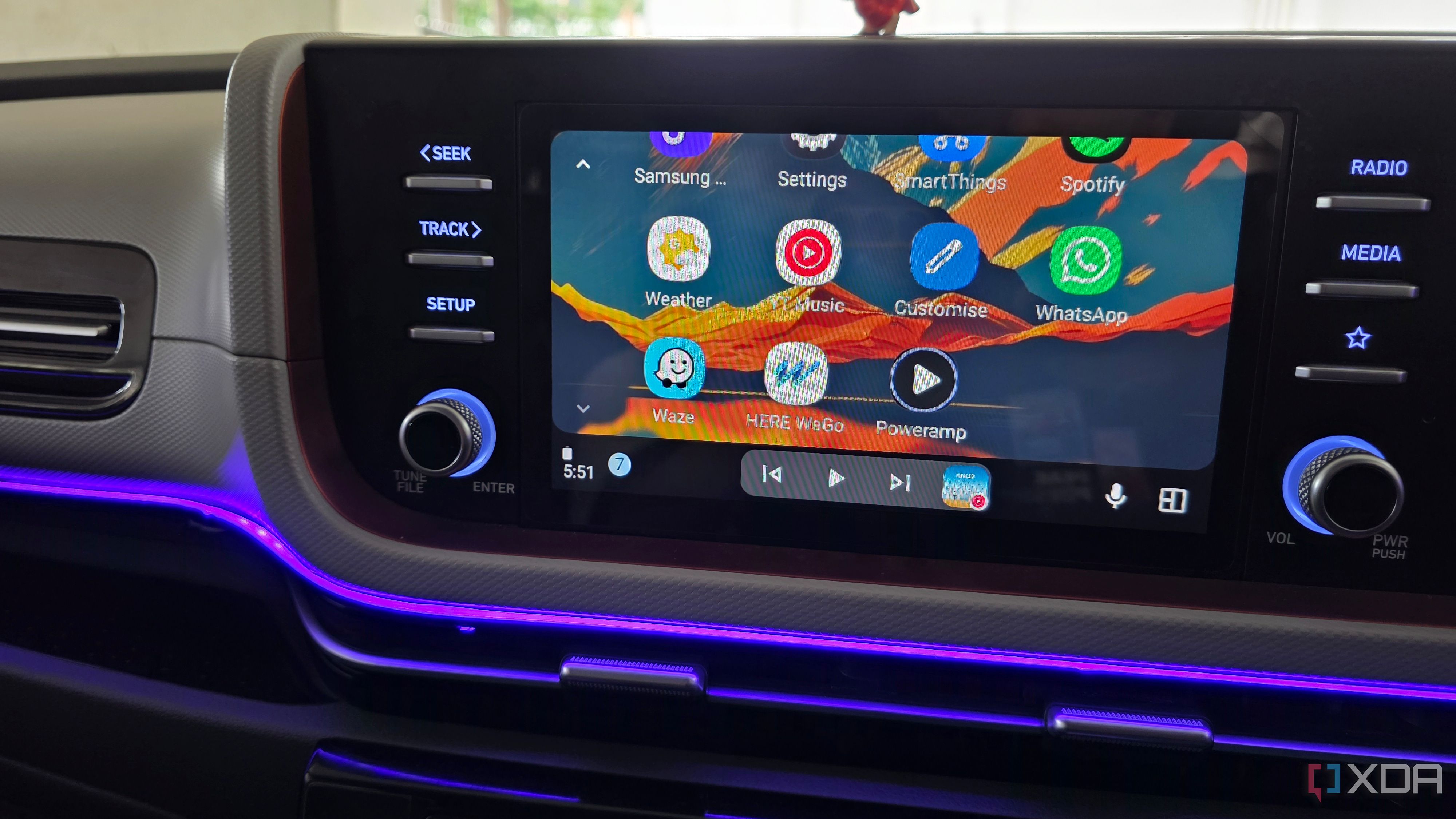 Android Auto dashboard