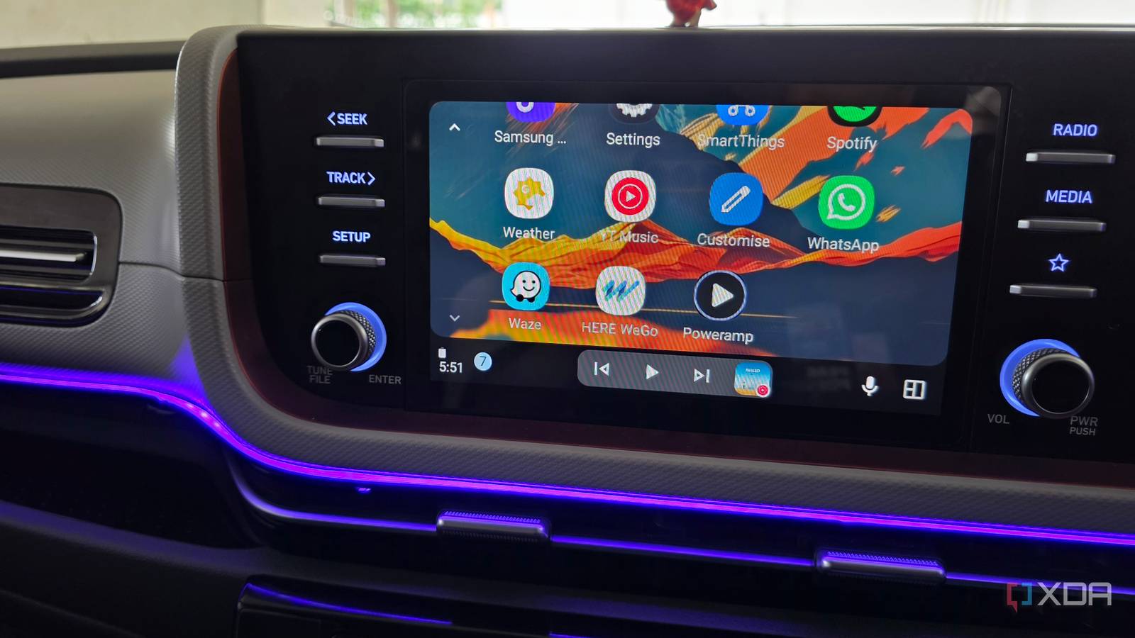 I replaced Android Auto's default music player with a third-party app ...