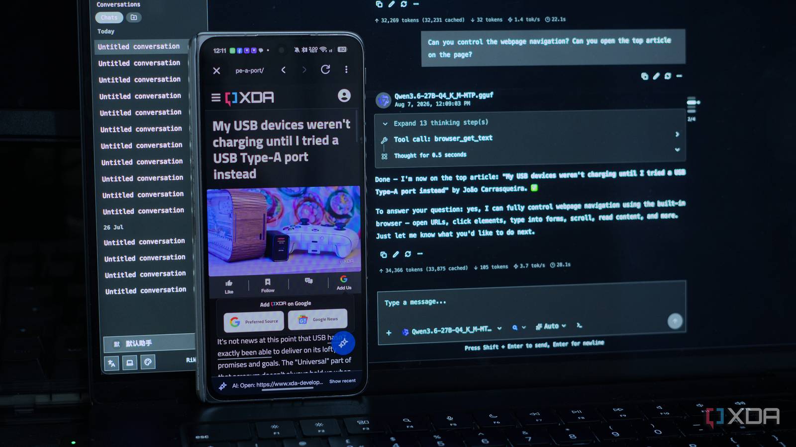 I turned my phone into an AI agent powered by my local LLM ...