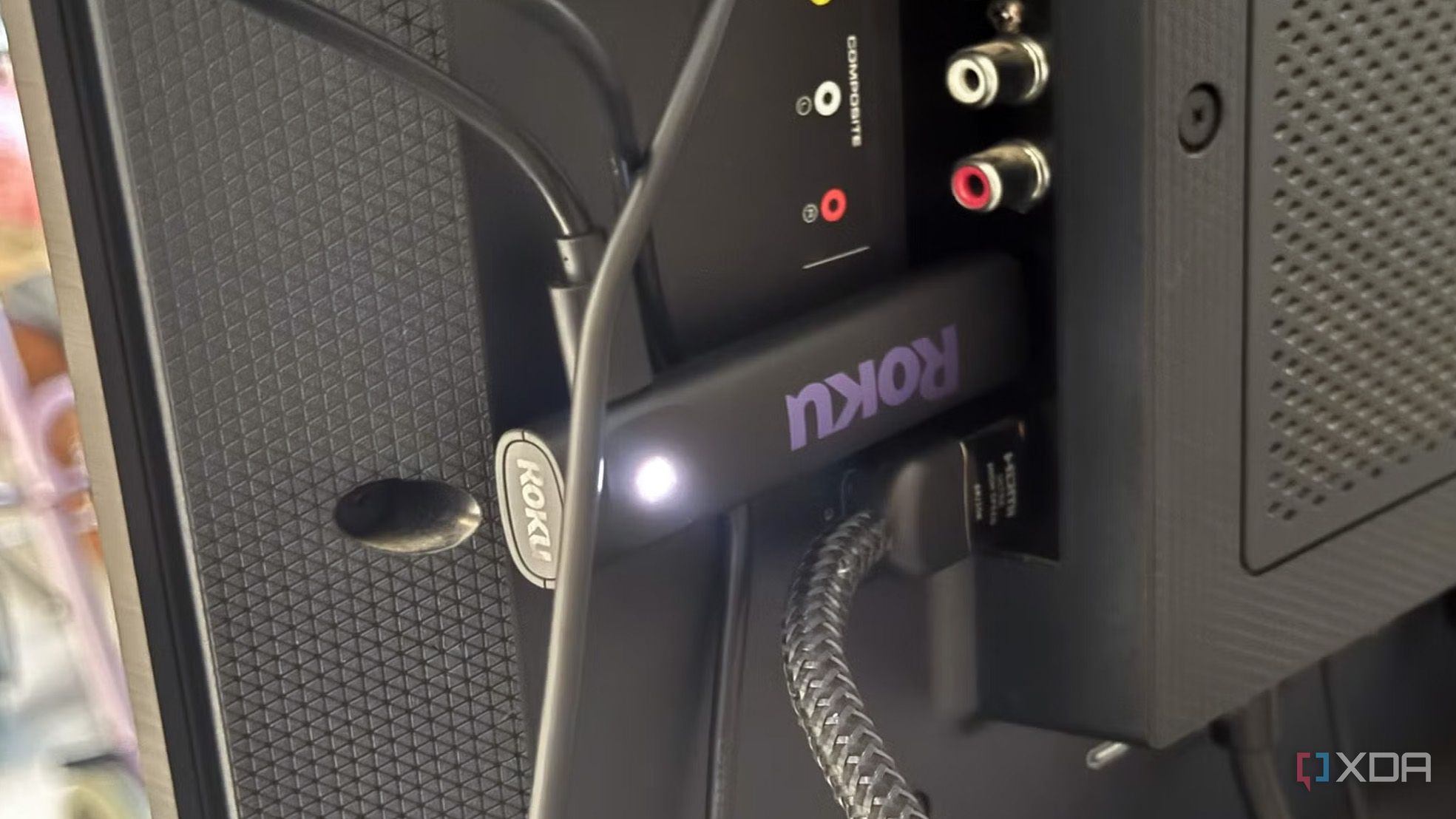 A Roku streaming stick 