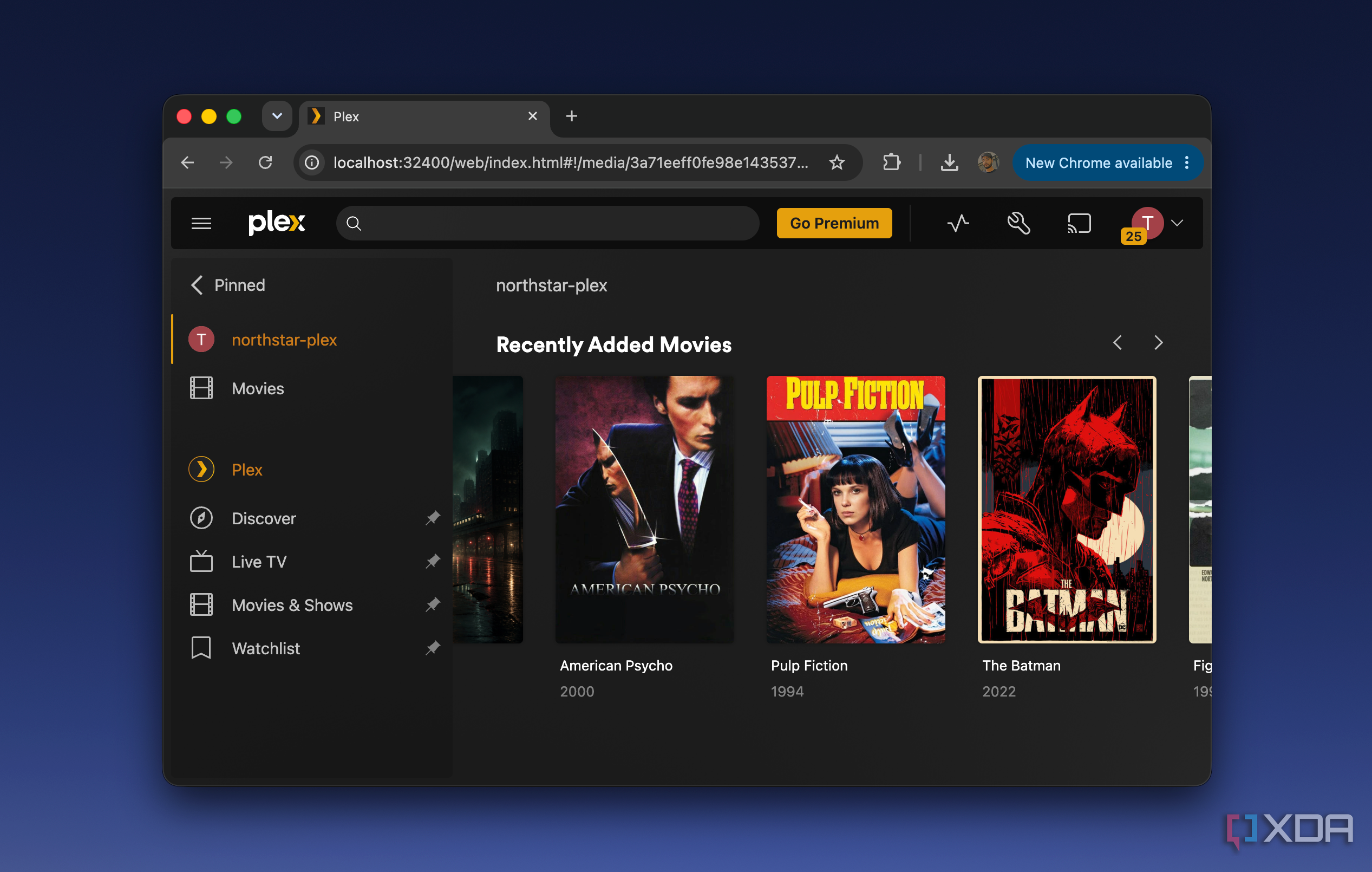 Plex Library in web