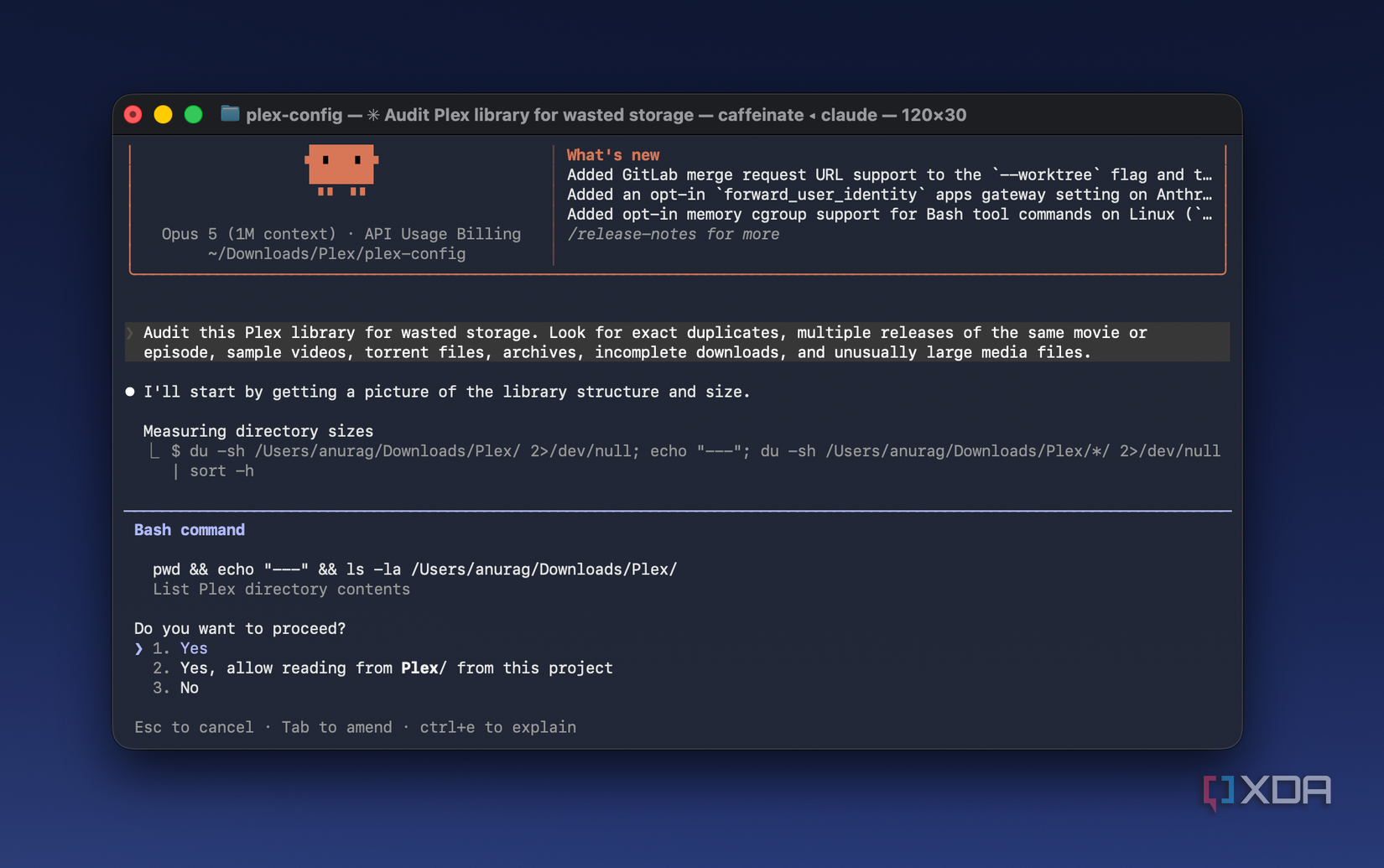 Claude Optimizing plex library