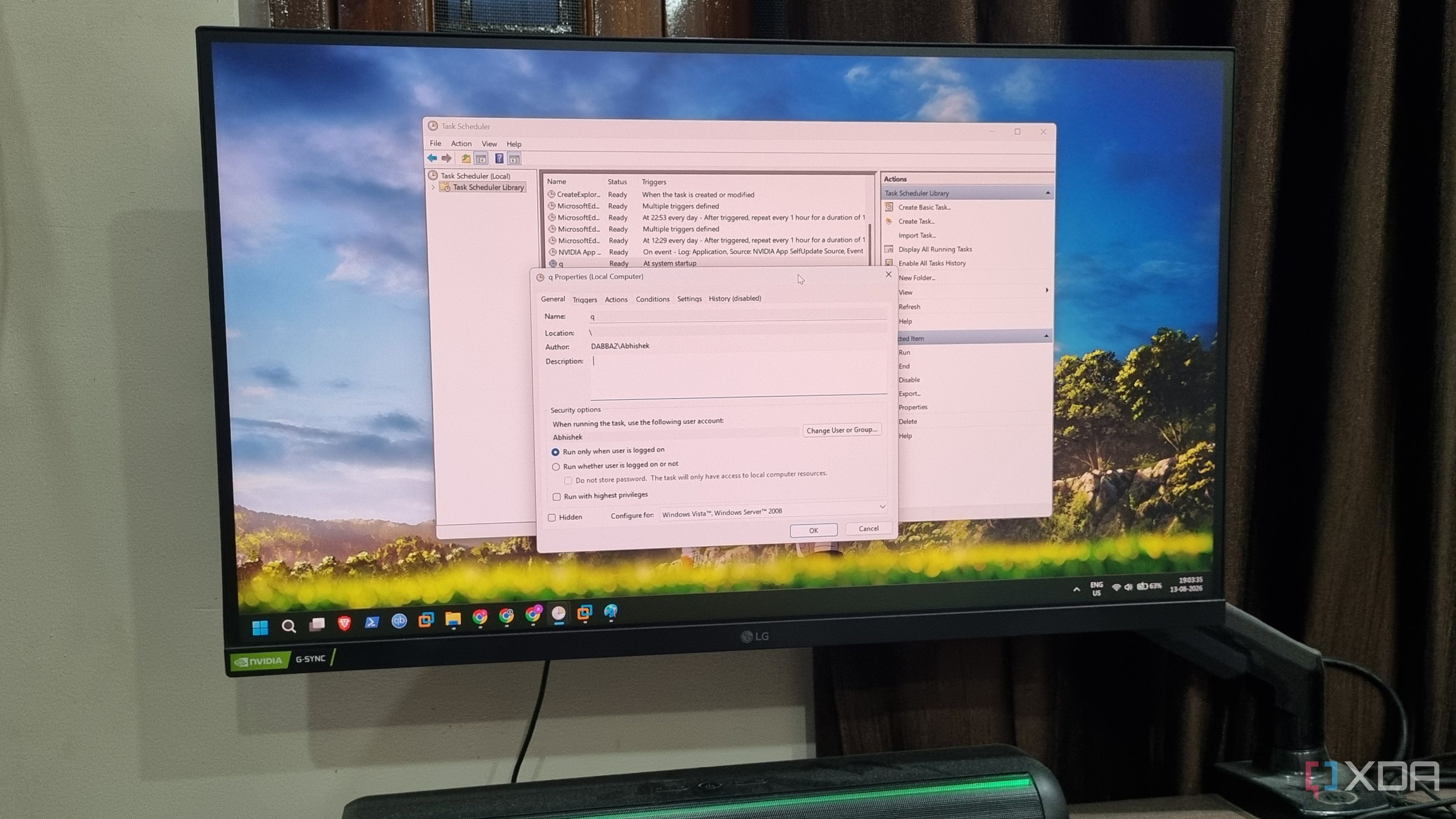 photo of task scheduler windows 11