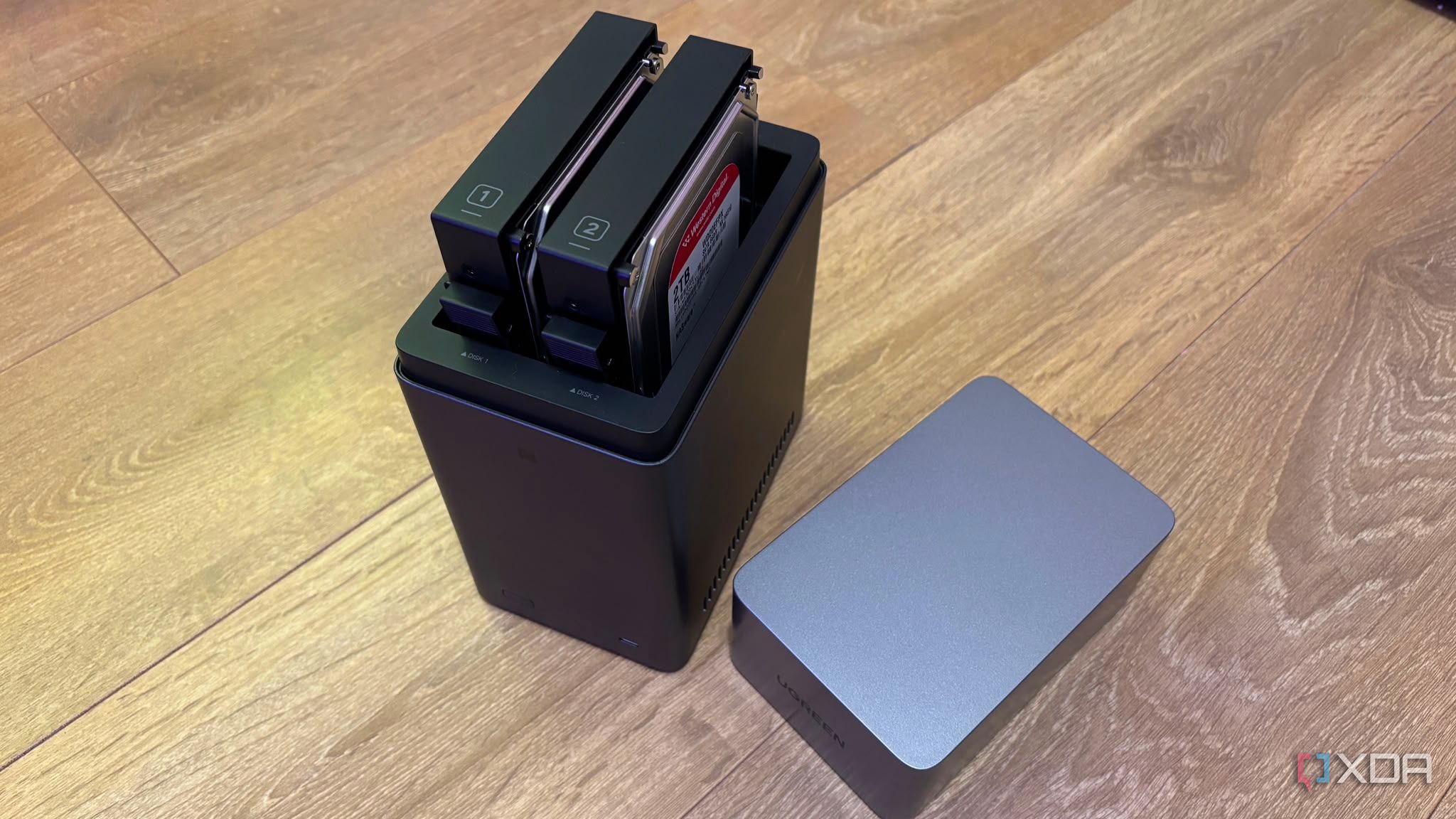 UGREEN NAS DH2300 showing hard drives