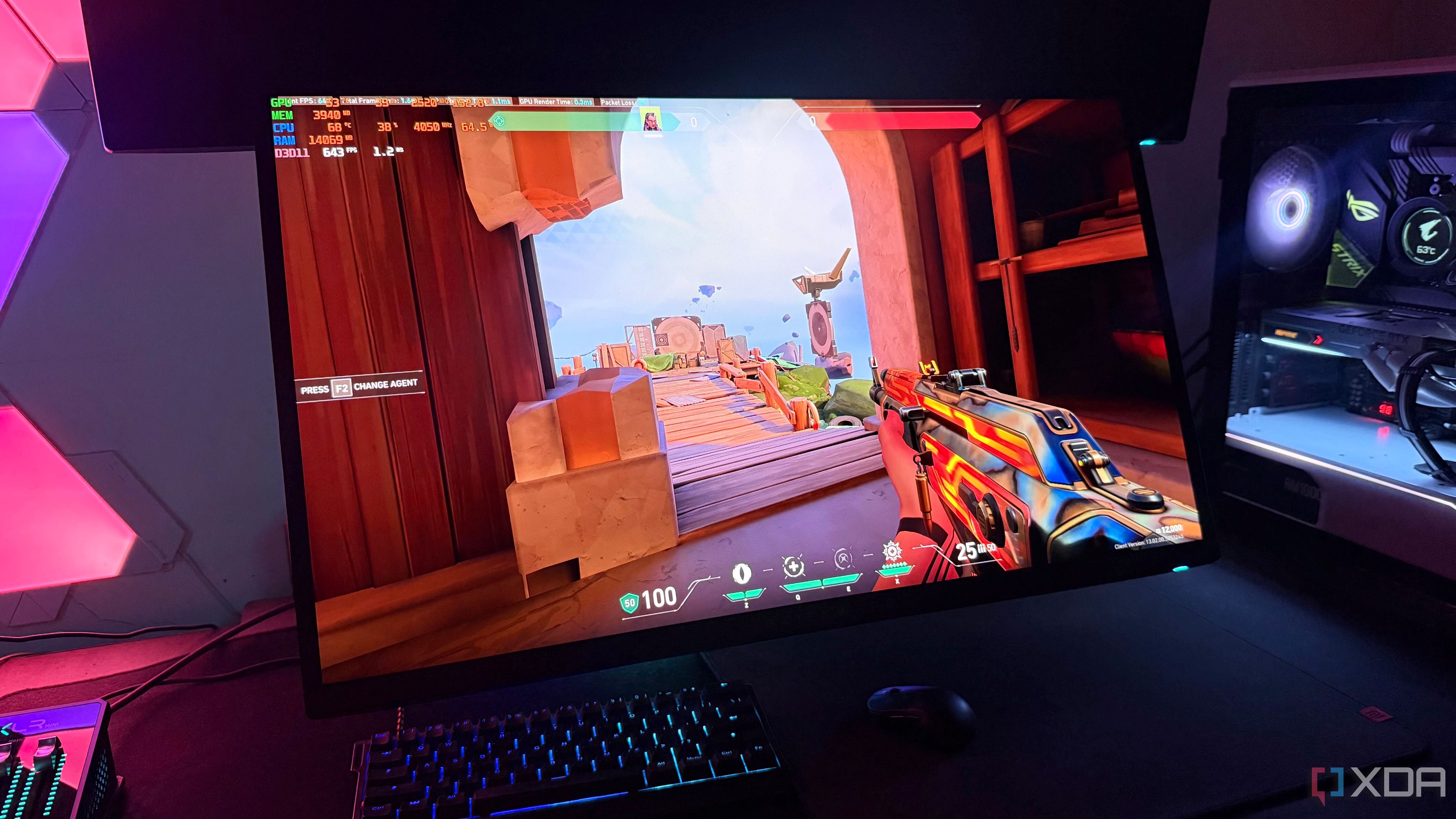 DLSS at 1440p yields small FPS gains