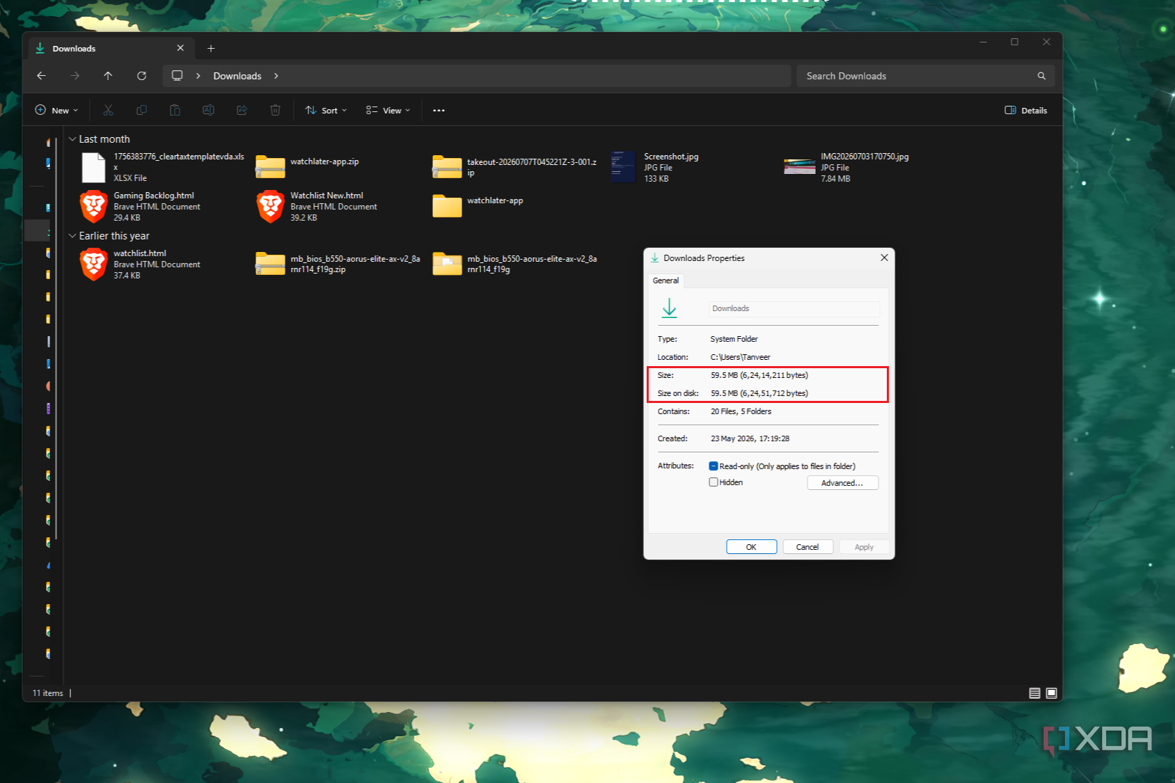 настройка Storage Sense в Windows 11 — иллюстрация 3 к материалу