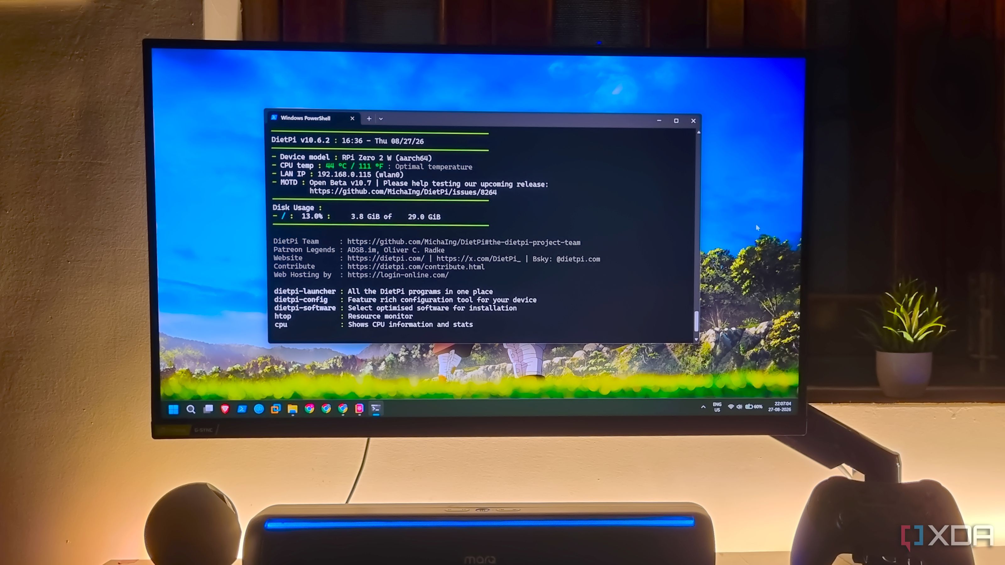 photo of windows 11 powershell dietpi ssh