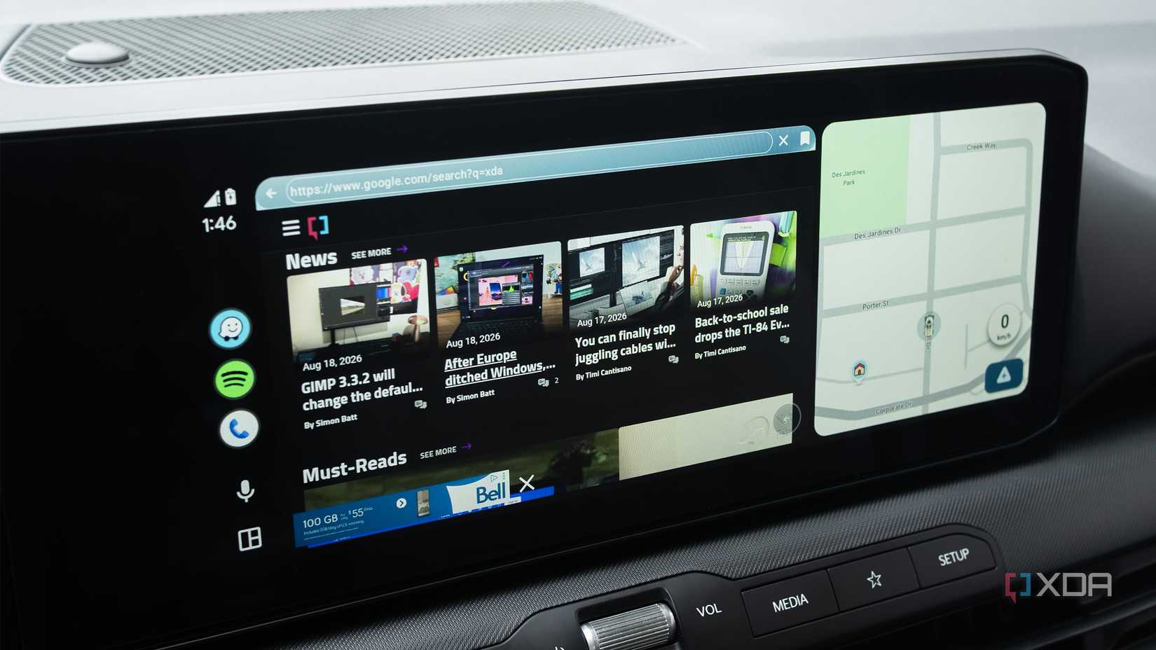Xtream Player with a web browser open 