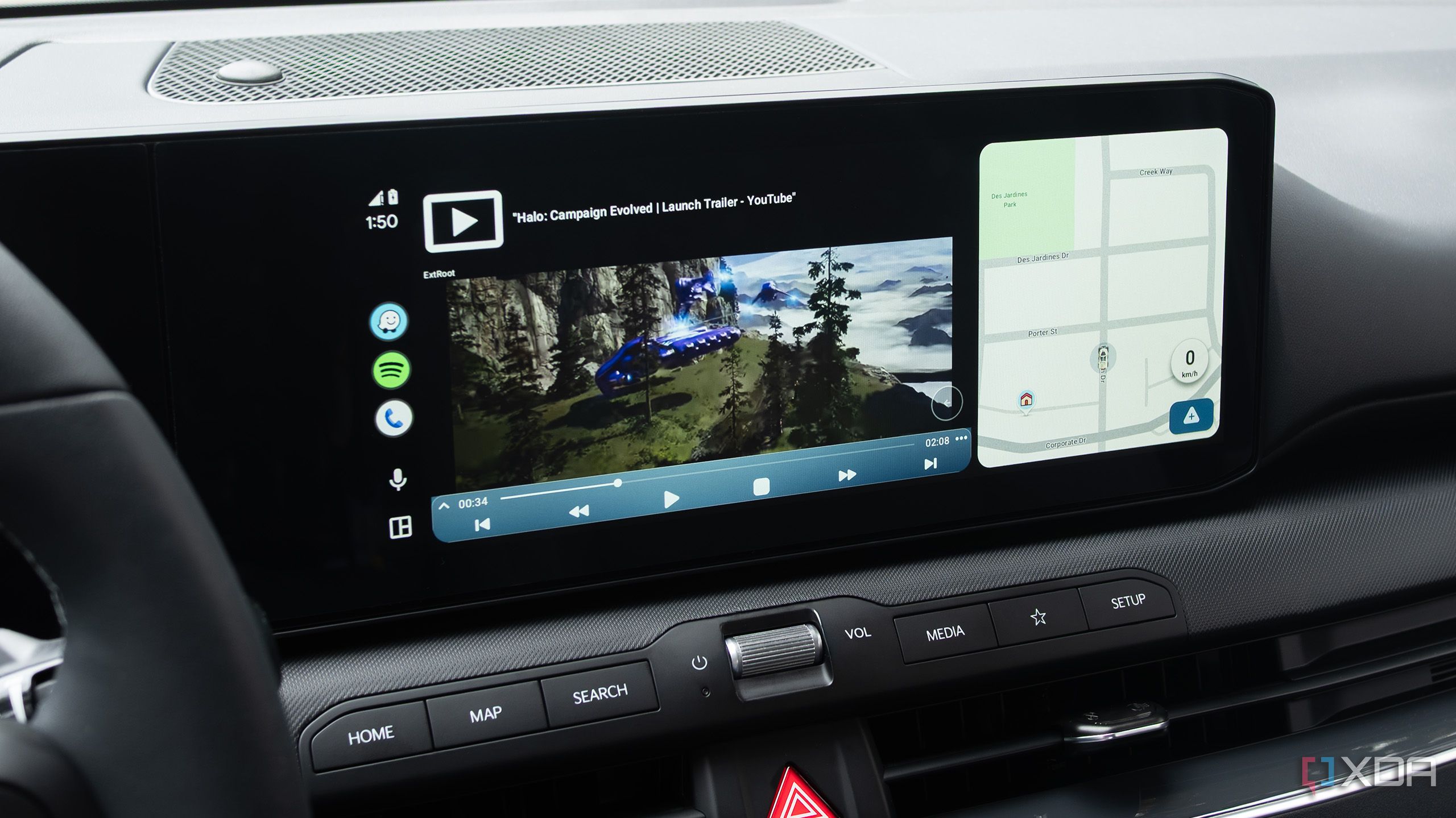 Xtream Player with YouTube running