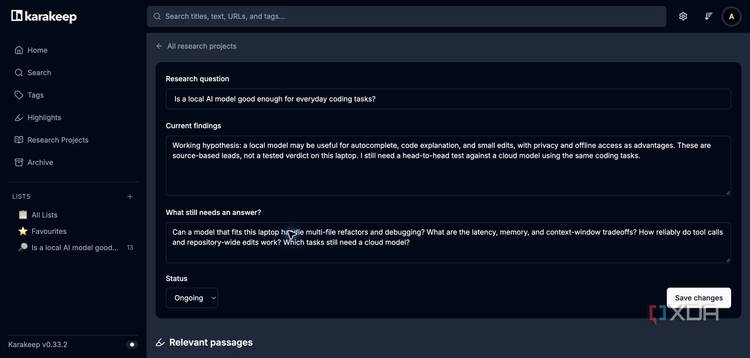 Интеграция Claude Code в Karakeep: новые функции для управления данными Обзор исследовательского проекта в приложении Karakeep