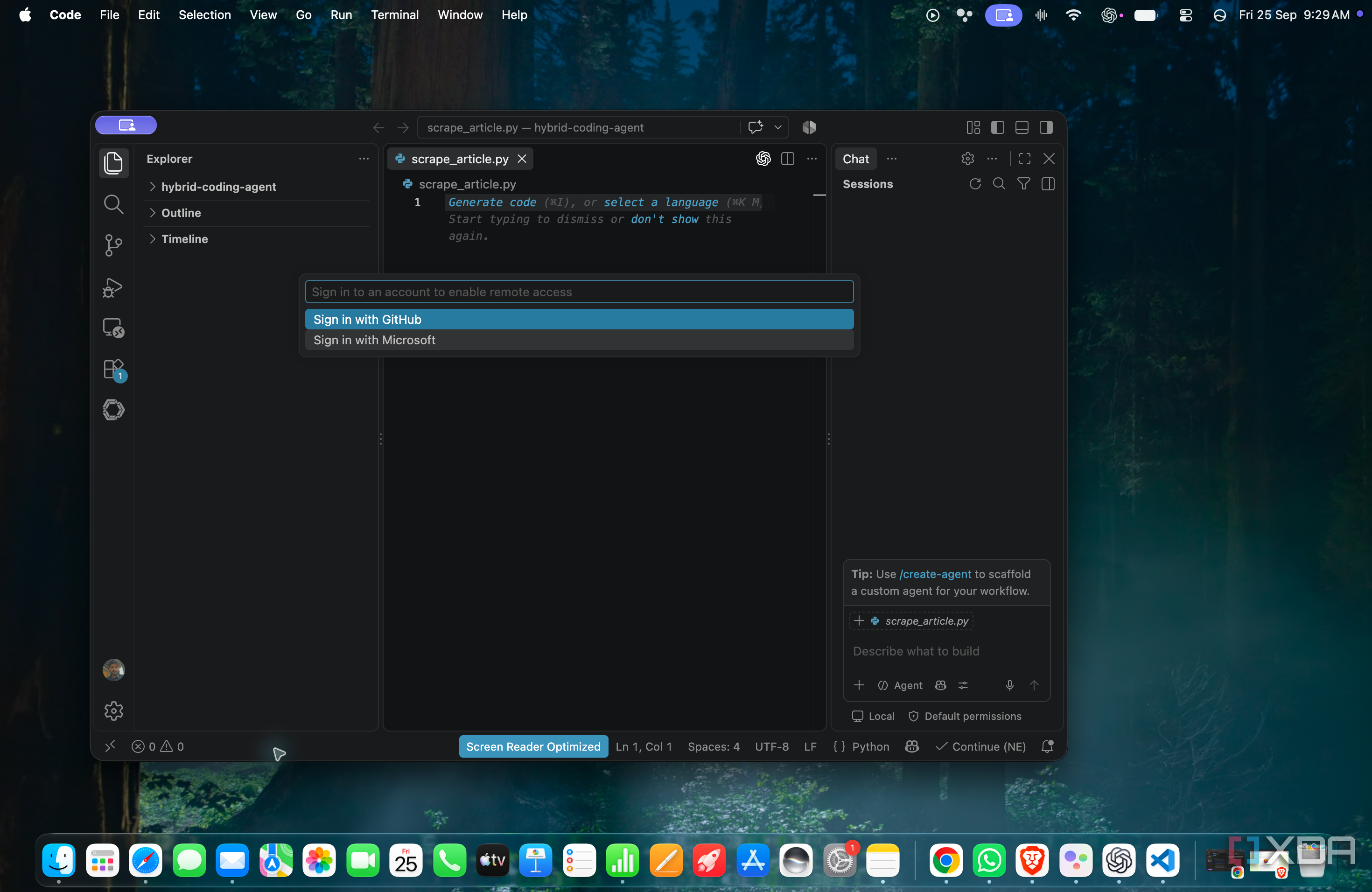 Функция Remote Tunnel Access в VS Code для доступа к рабочим файлам из браузера — иллюстрация 3 к материалу
